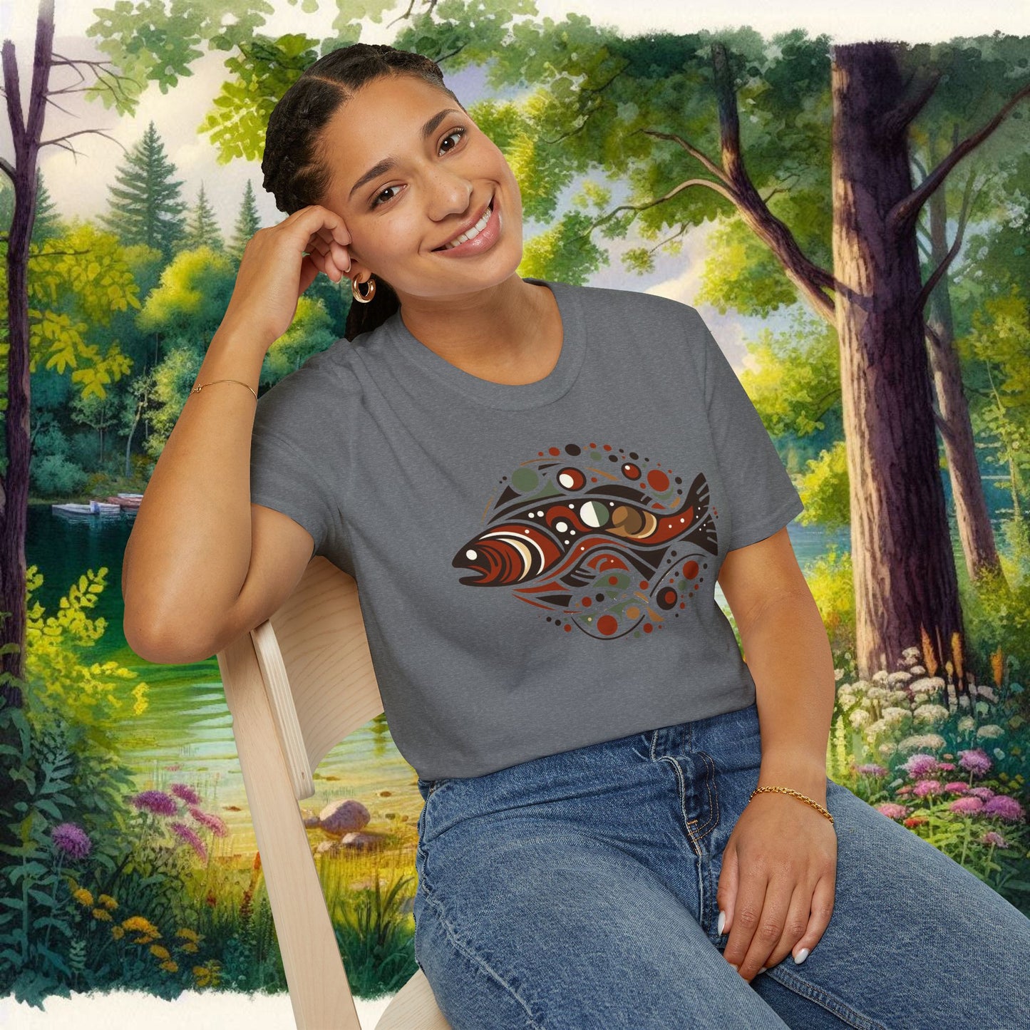 Brown Trout Calder Tee Unisex Softstyle T-Shirt