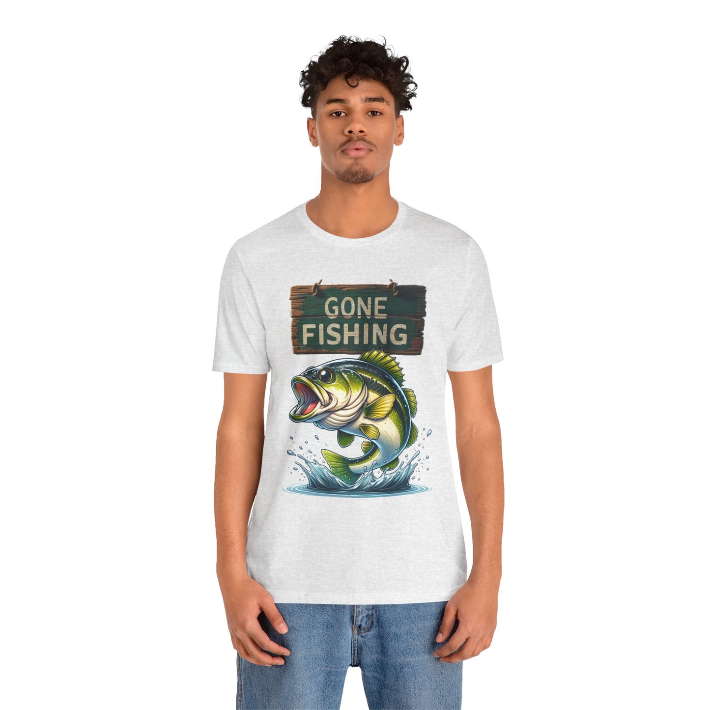 Gone Fishing Unisex Short Sleeve Tee - Perfect for Anglers and Nature Lovers