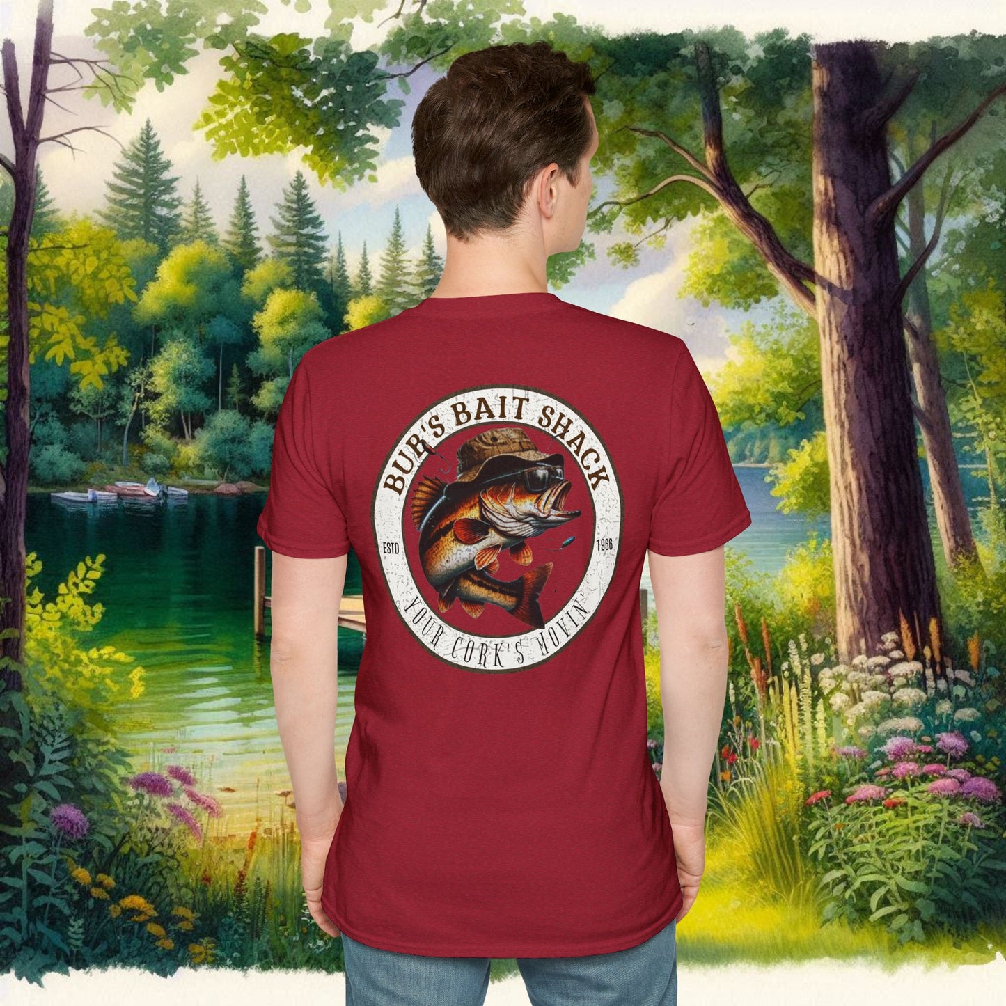 Classic BBS Design Unisex T-Shirt with image on back