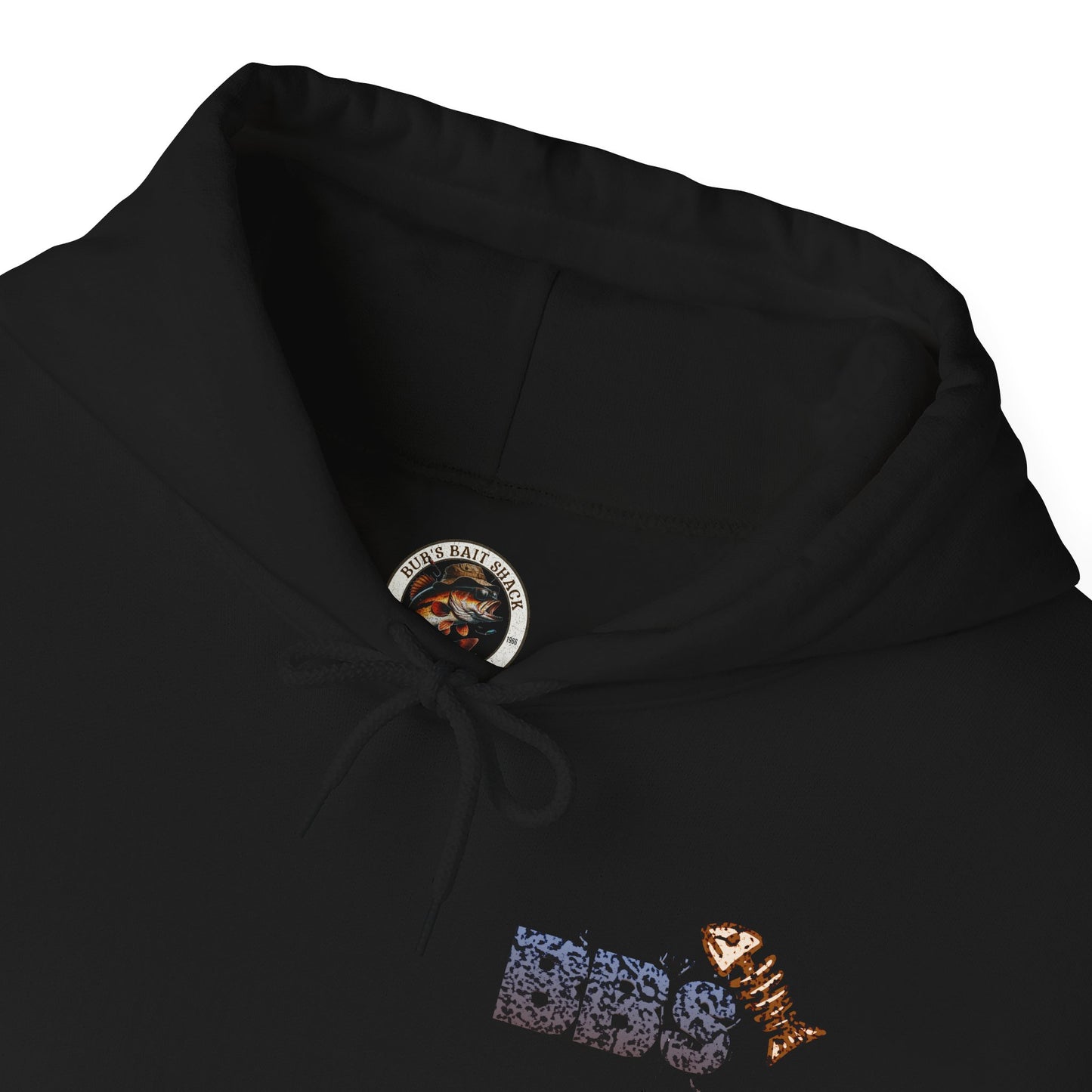 BBS Classic Hoodie Unisex Heavy Blend™ Hooded Sweatshirt with image on back