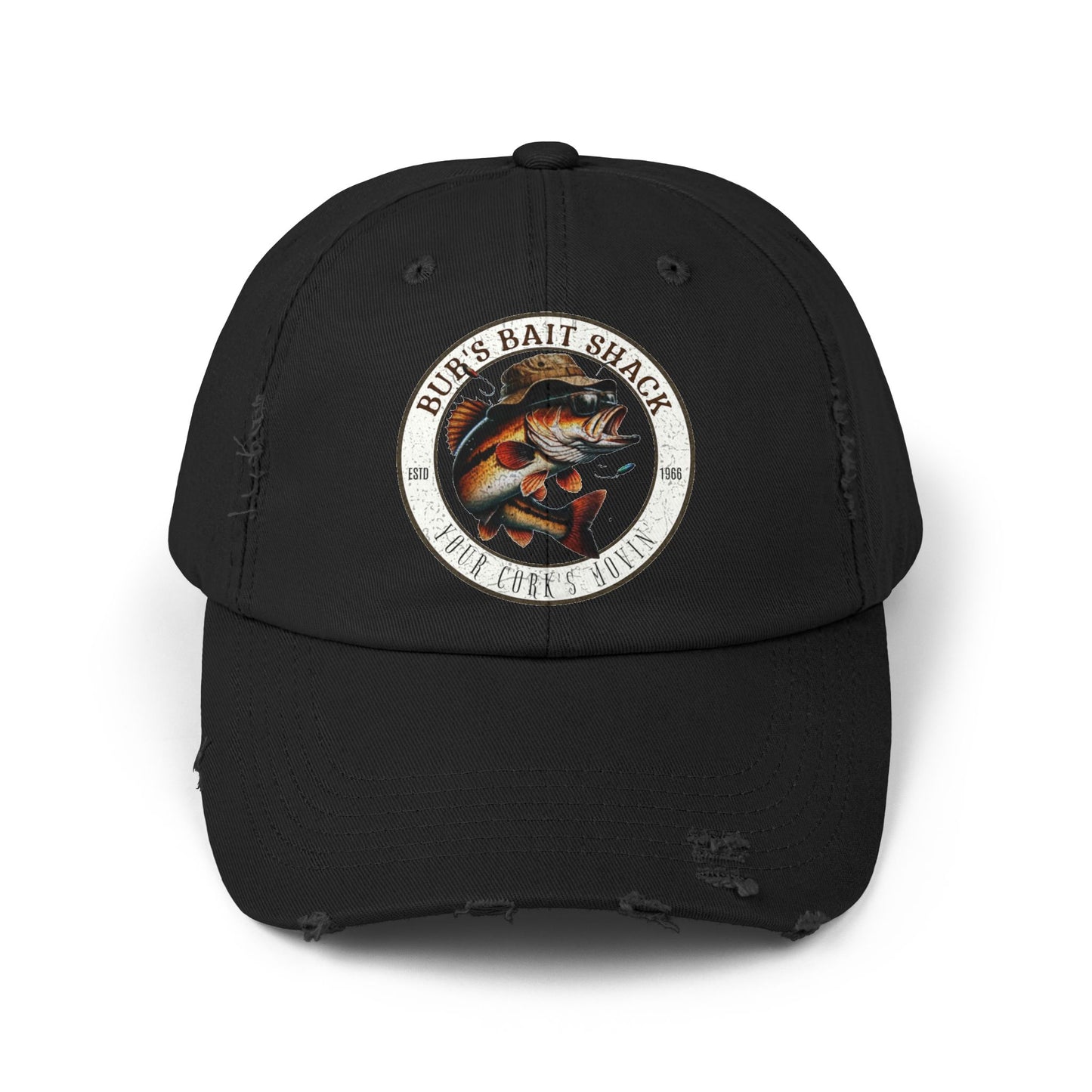 Bub's Bait shack Hat Unisex Distressed Cap