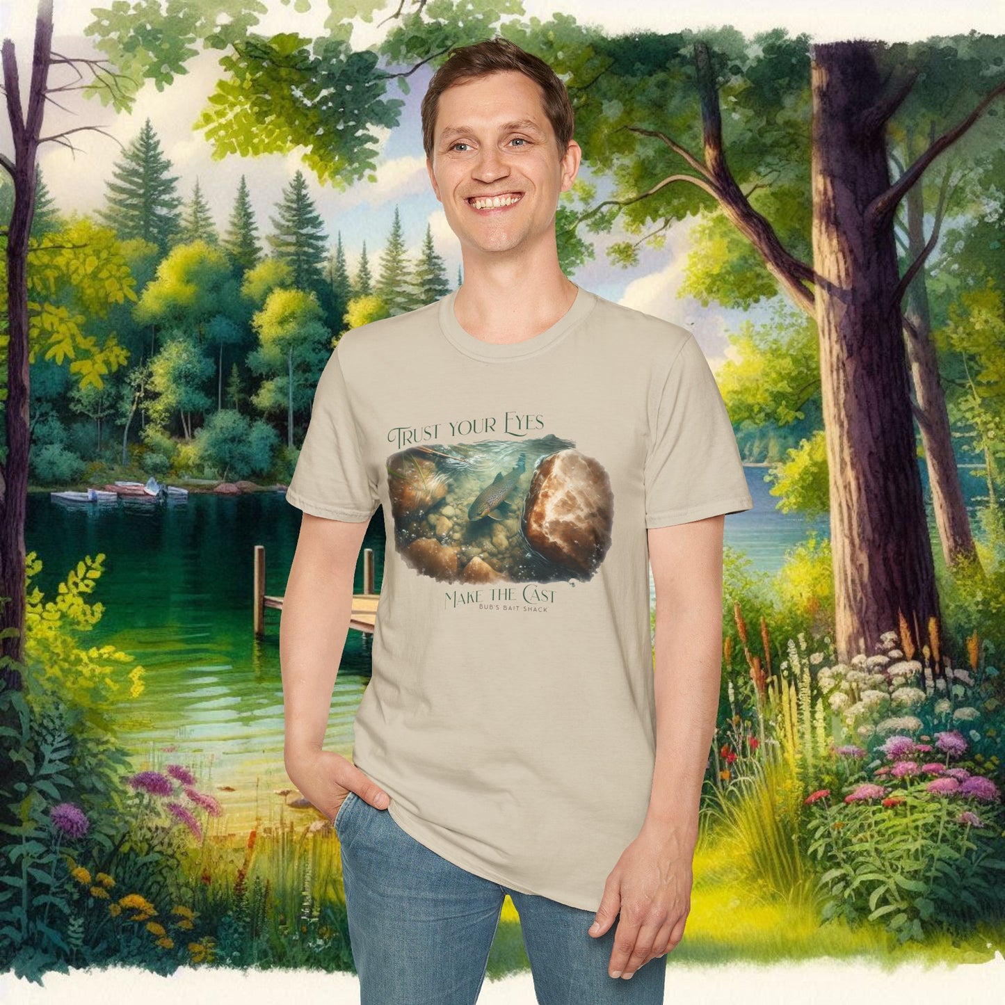 Trust Your Eyes Tee Unisex Softstyle T-Shirt