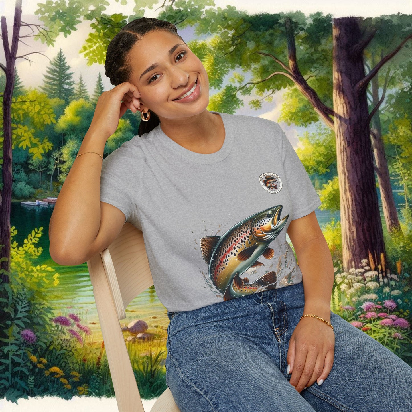 Rainbow Trout BBS Unisex Softstyle T-Shirt