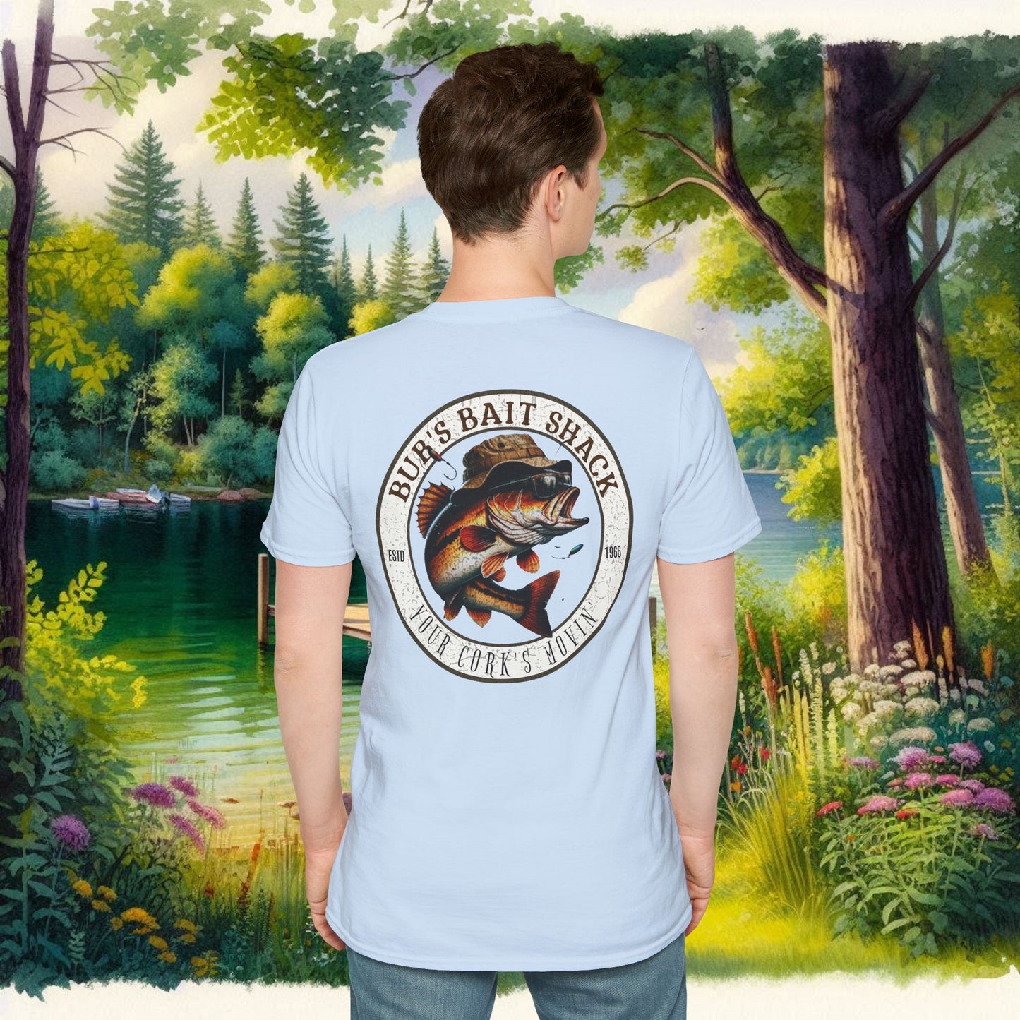 Classic BBS Design Unisex T-Shirt with image on back