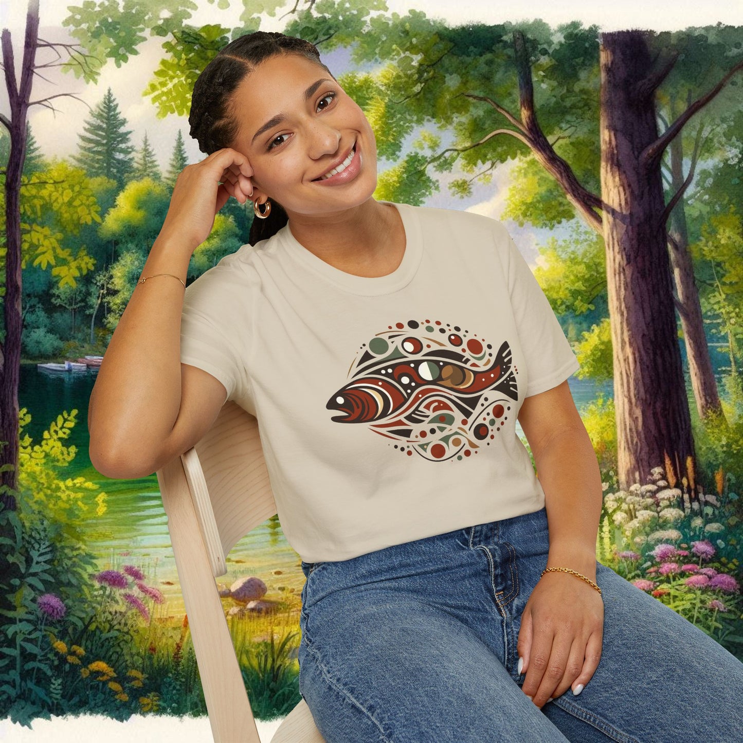 Brown Trout Calder Tee Unisex Softstyle T-Shirt