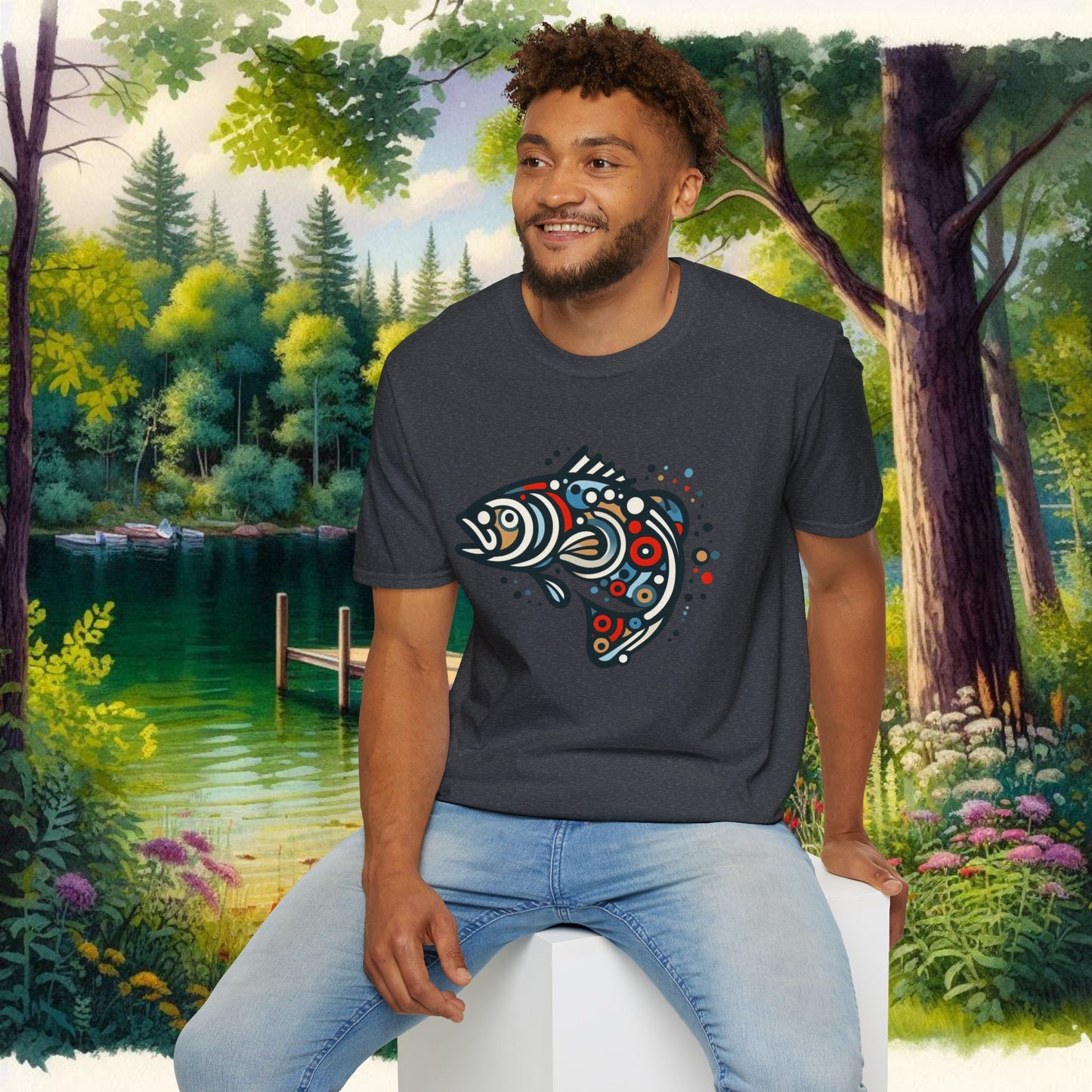 Painted Smallmouth Unisex Softstyle T-Shirt