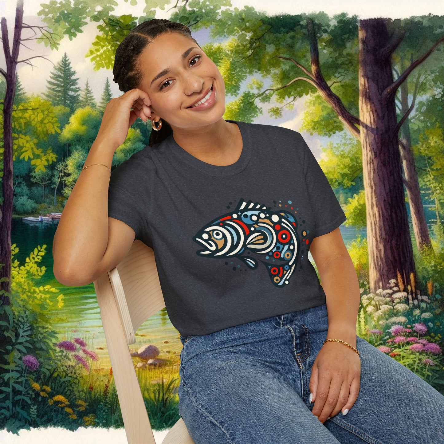 Painted Smallmouth Unisex Softstyle T-Shirt