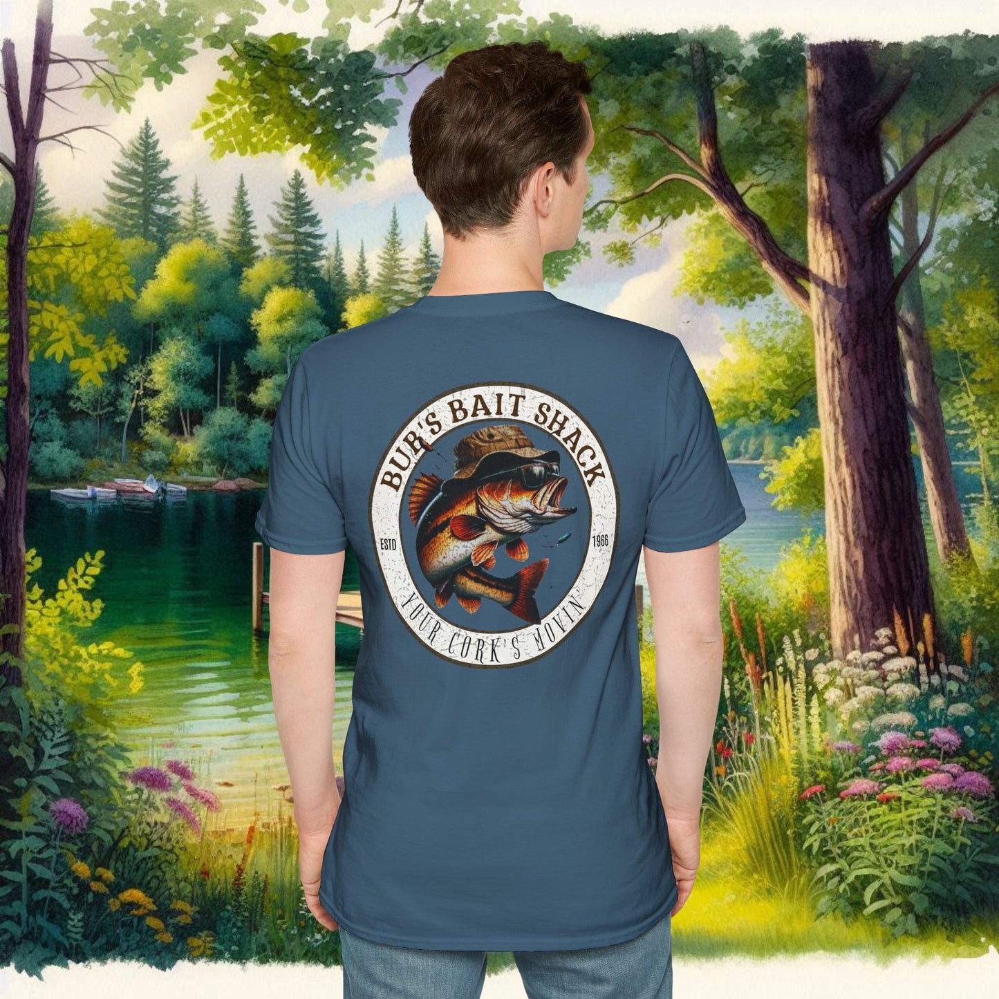 Classic BBS Design Unisex T-Shirt with image on back