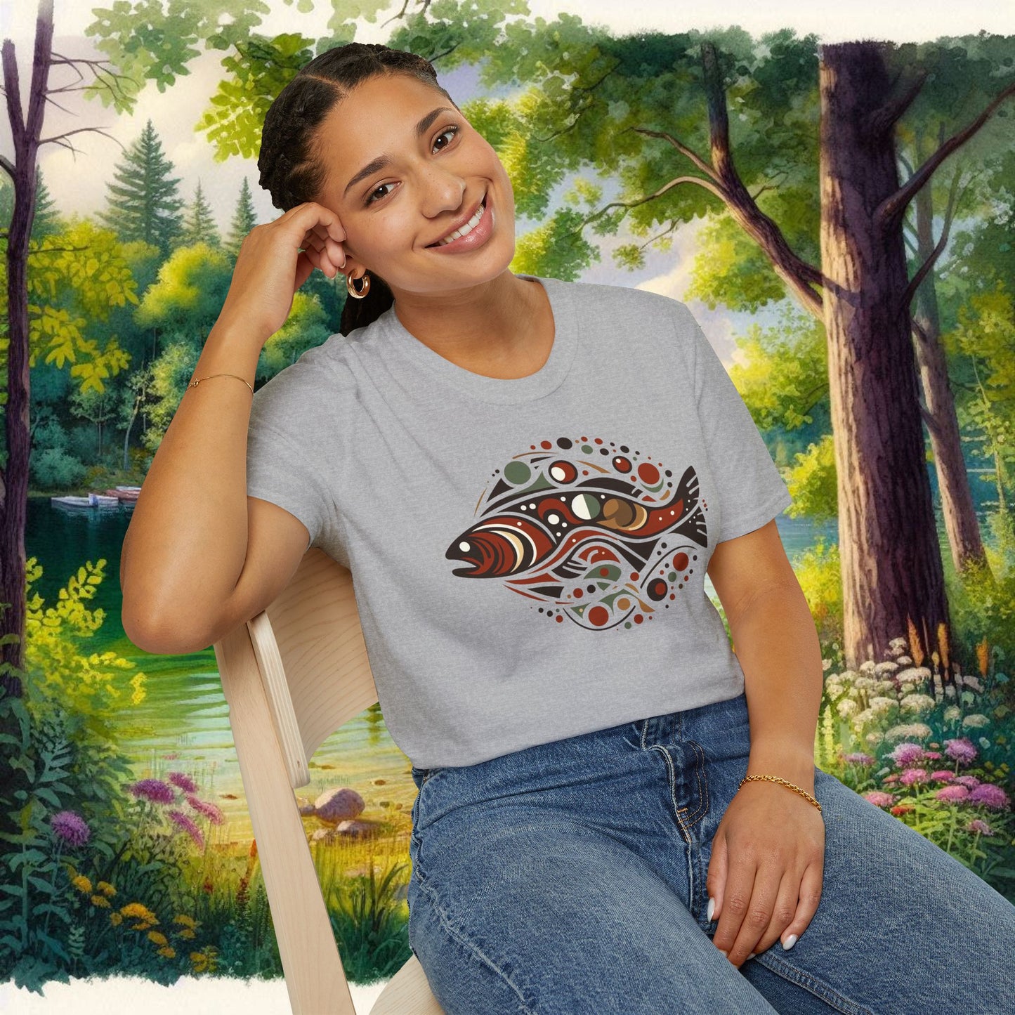 Brown Trout Calder Tee Unisex Softstyle T-Shirt