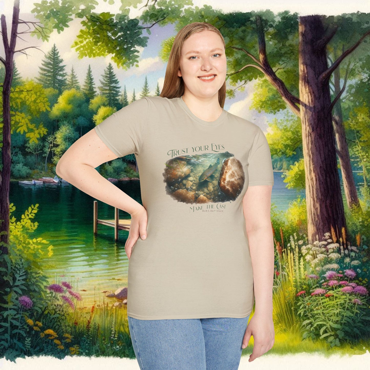 Trust Your Eyes Tee Unisex Softstyle T-Shirt