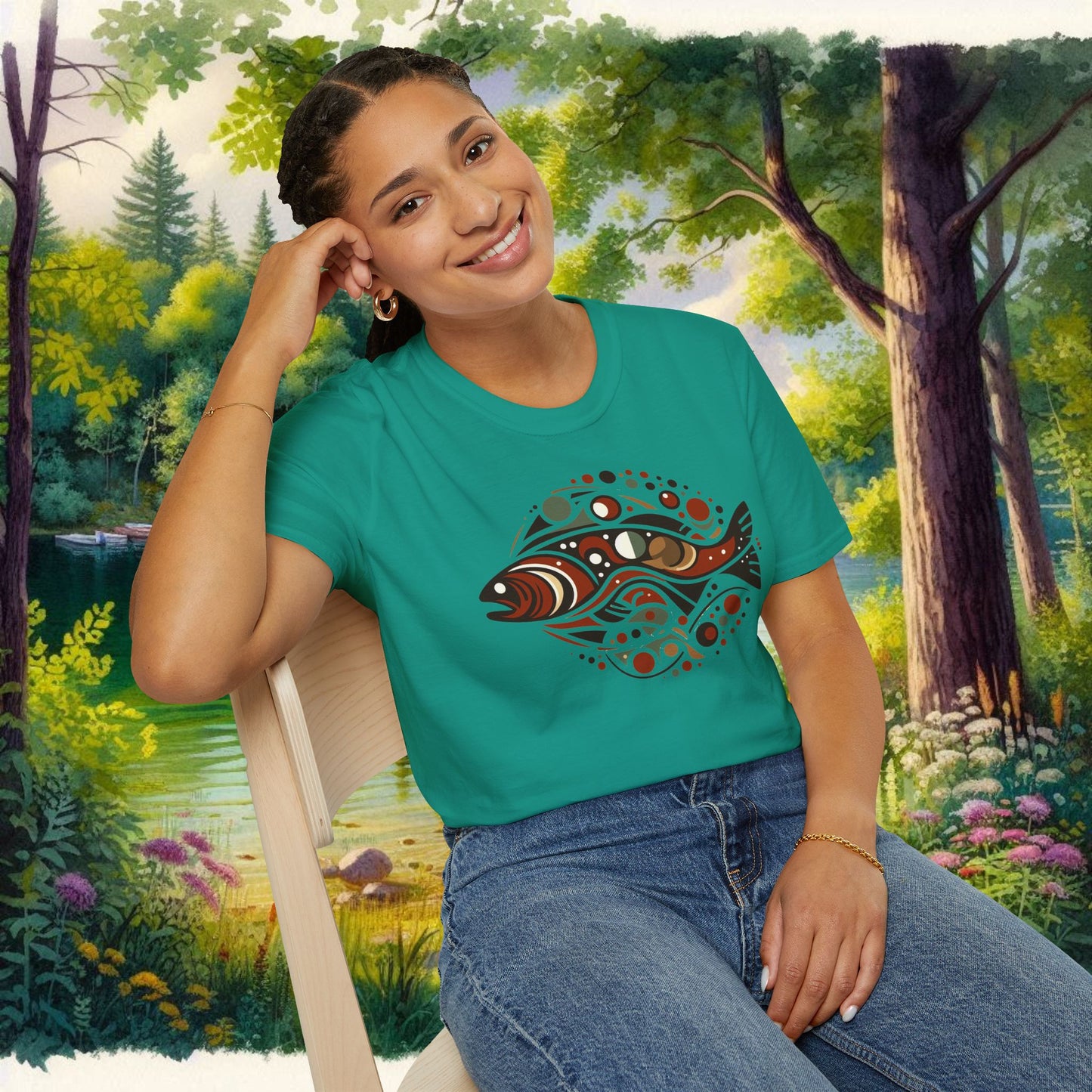 Brown Trout Calder Tee Unisex Softstyle T-Shirt