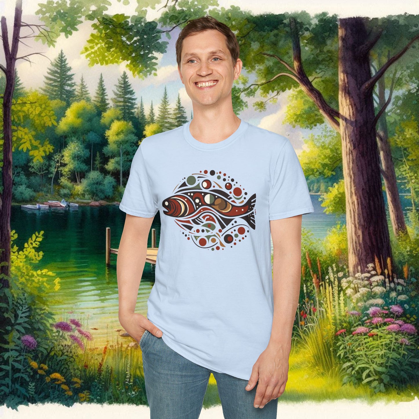 Brown Trout Calder Tee Unisex Softstyle T-Shirt