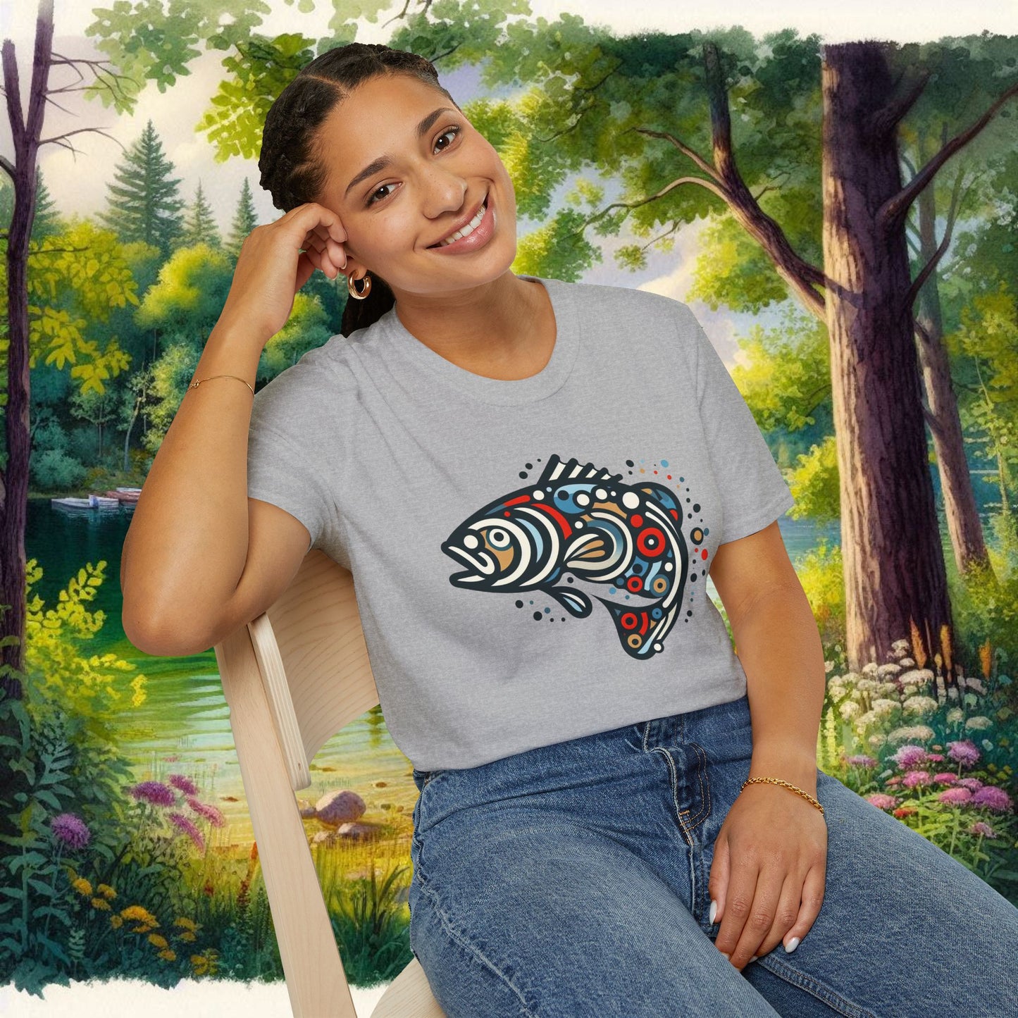 Painted Smallmouth Unisex Softstyle T-Shirt