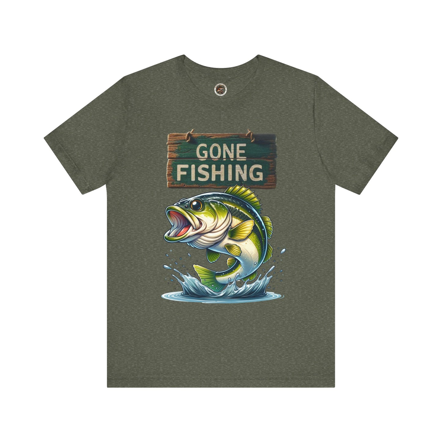 Gone Fishing Unisex Short Sleeve Tee - Perfect for Anglers and Nature Lovers