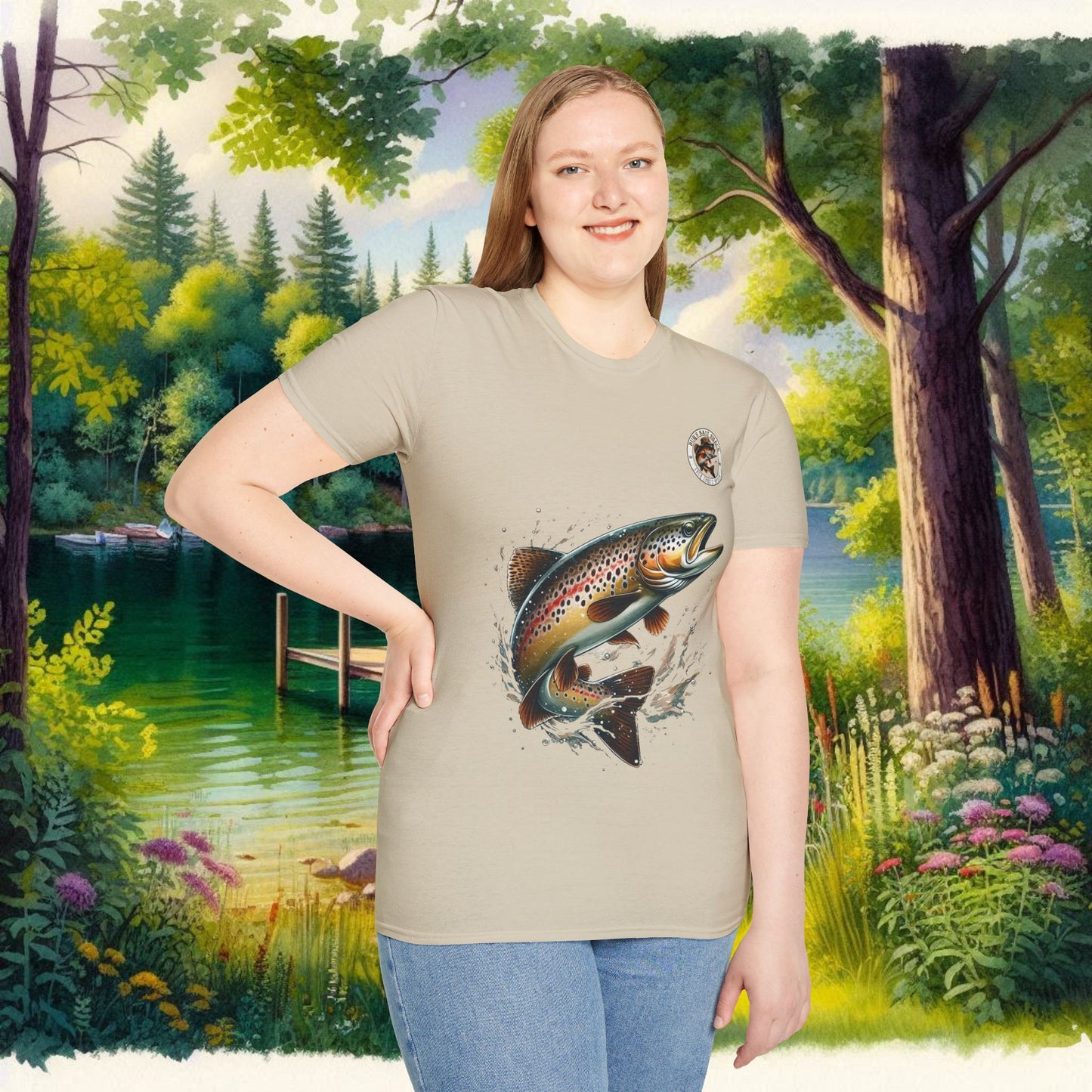 Rainbow Trout BBS Unisex Softstyle T-Shirt