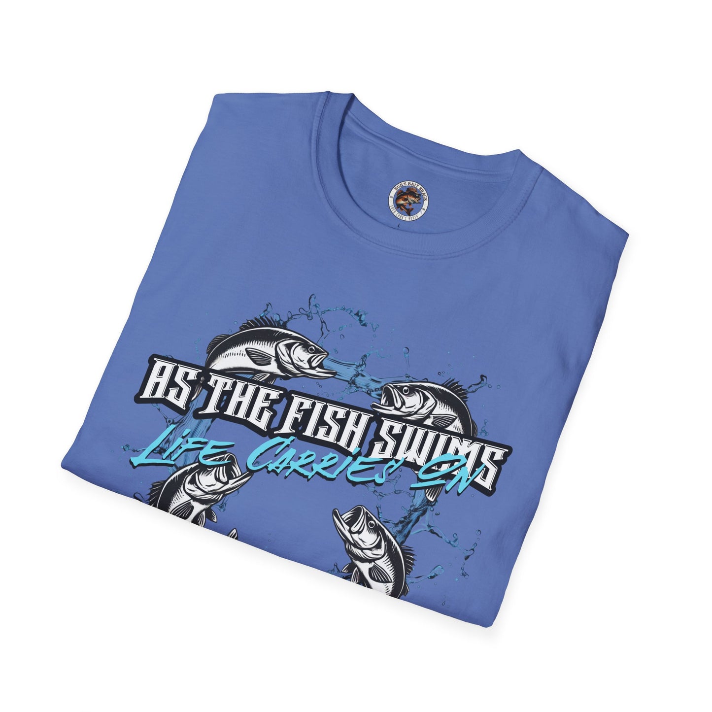 As the Fish Swims T-Shirt BBS Design