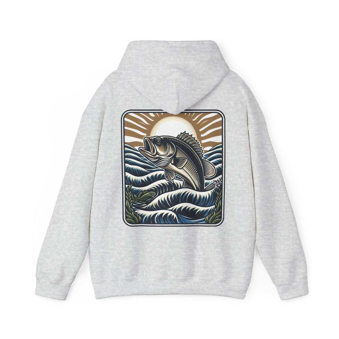 BBS Woodcut Bass Heavy Blend™ Hooded Sweatshirt