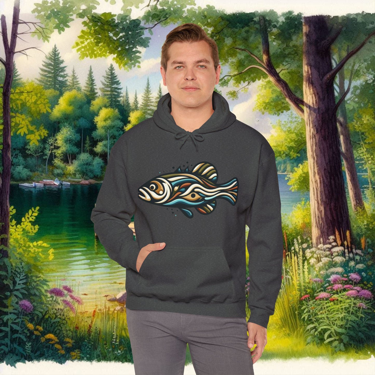 Painted Fish Unisex Heavy Blend™ Hooded Sweatshirt