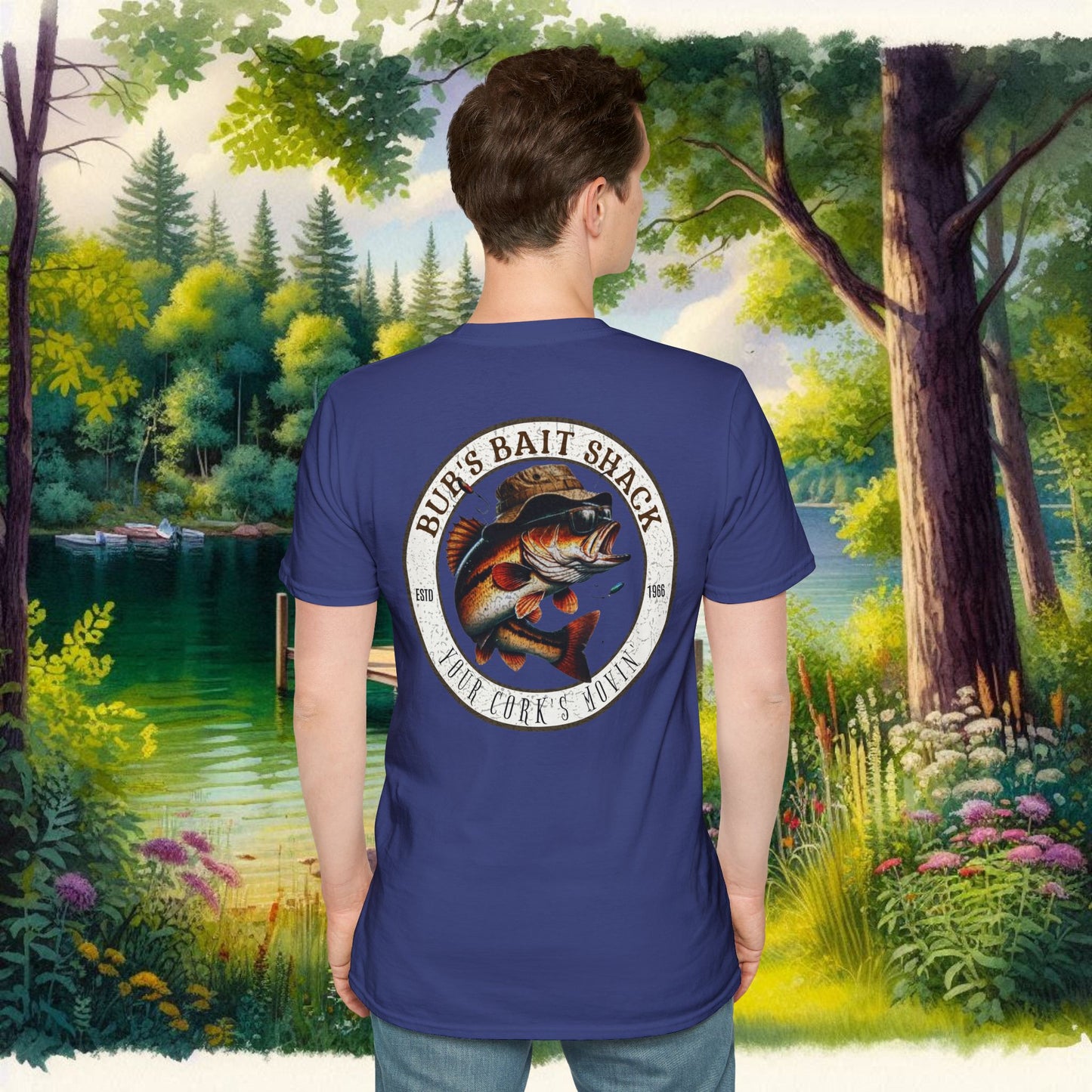 Classic BBS Design Unisex T-Shirt with image on back