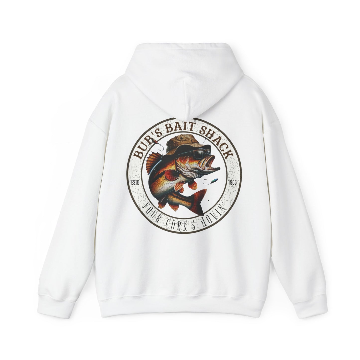 BBS Classic Hoodie Unisex Heavy Blend™ Hooded Sweatshirt with image on back