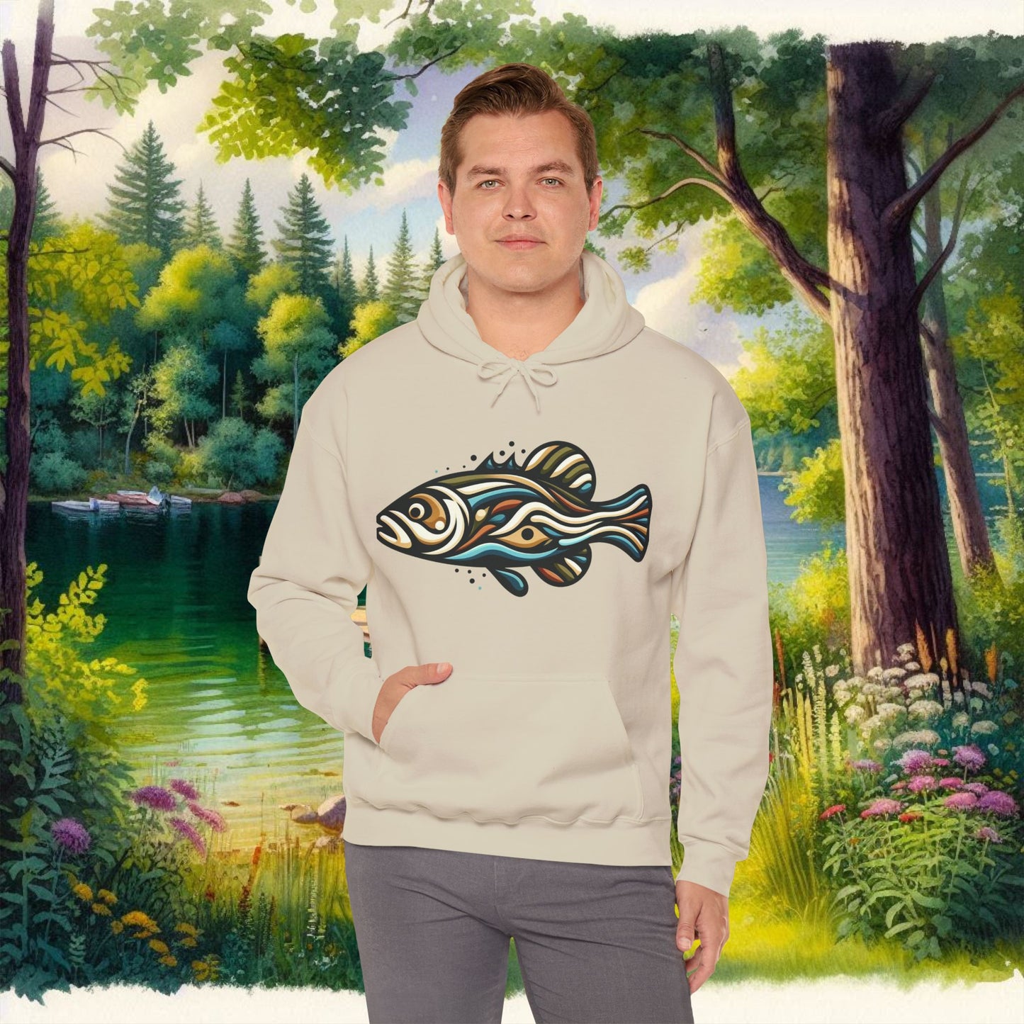 Painted Fish Unisex Heavy Blend™ Hooded Sweatshirt
