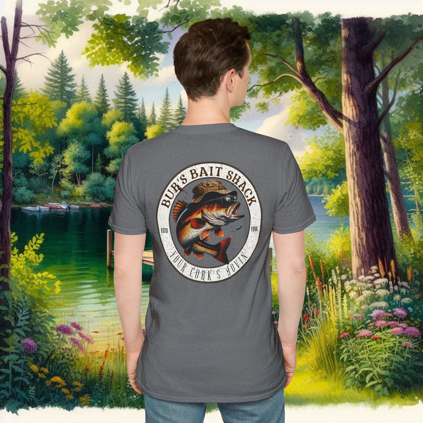 Classic BBS Design Unisex T-Shirt with image on back