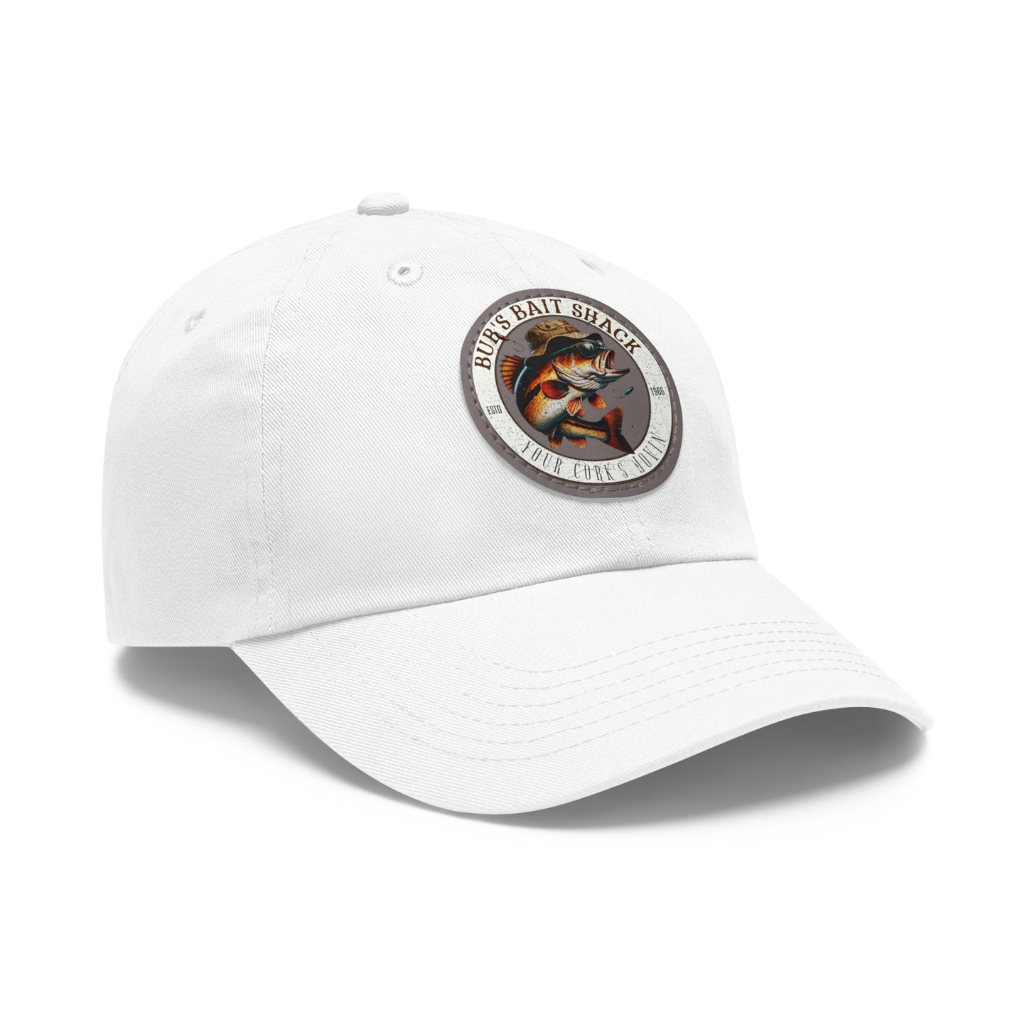 BBS Dad Hat with Leather Patch (Round)