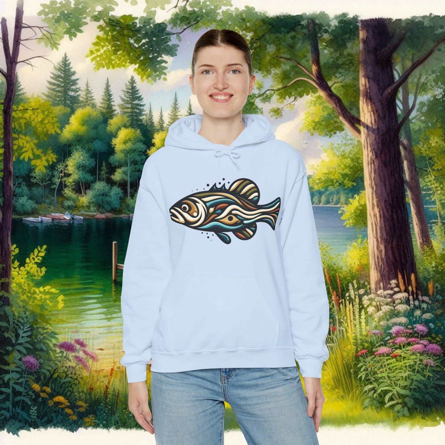 Painted Fish Unisex Heavy Blend™ Hooded Sweatshirt