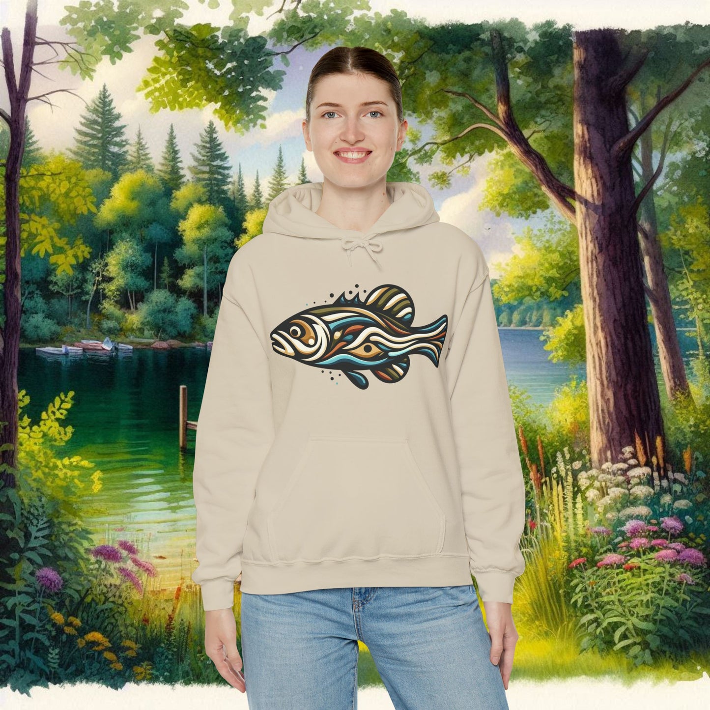 Painted Fish Unisex Heavy Blend™ Hooded Sweatshirt