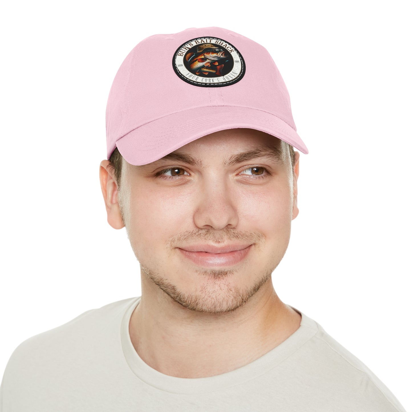 BBS Dad Hat with Leather Patch (Round)