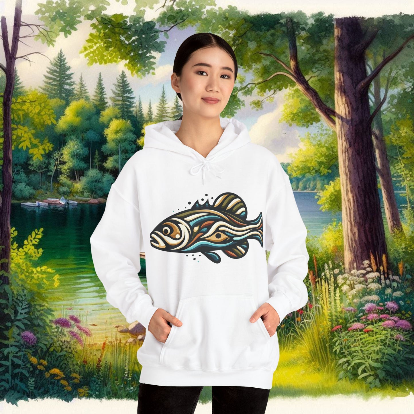 Painted Fish Unisex Heavy Blend™ Hooded Sweatshirt