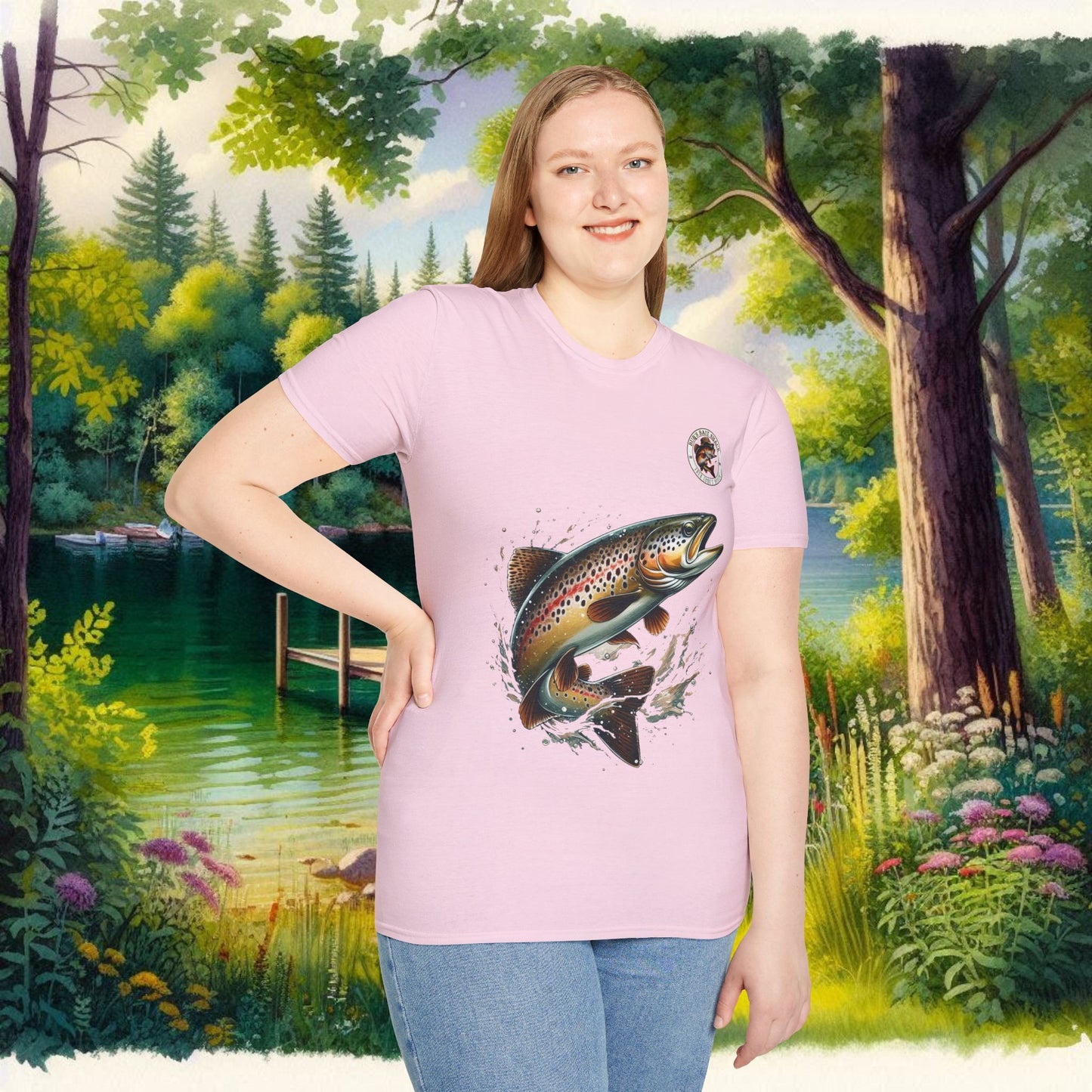 Rainbow Trout BBS Unisex Softstyle T-Shirt