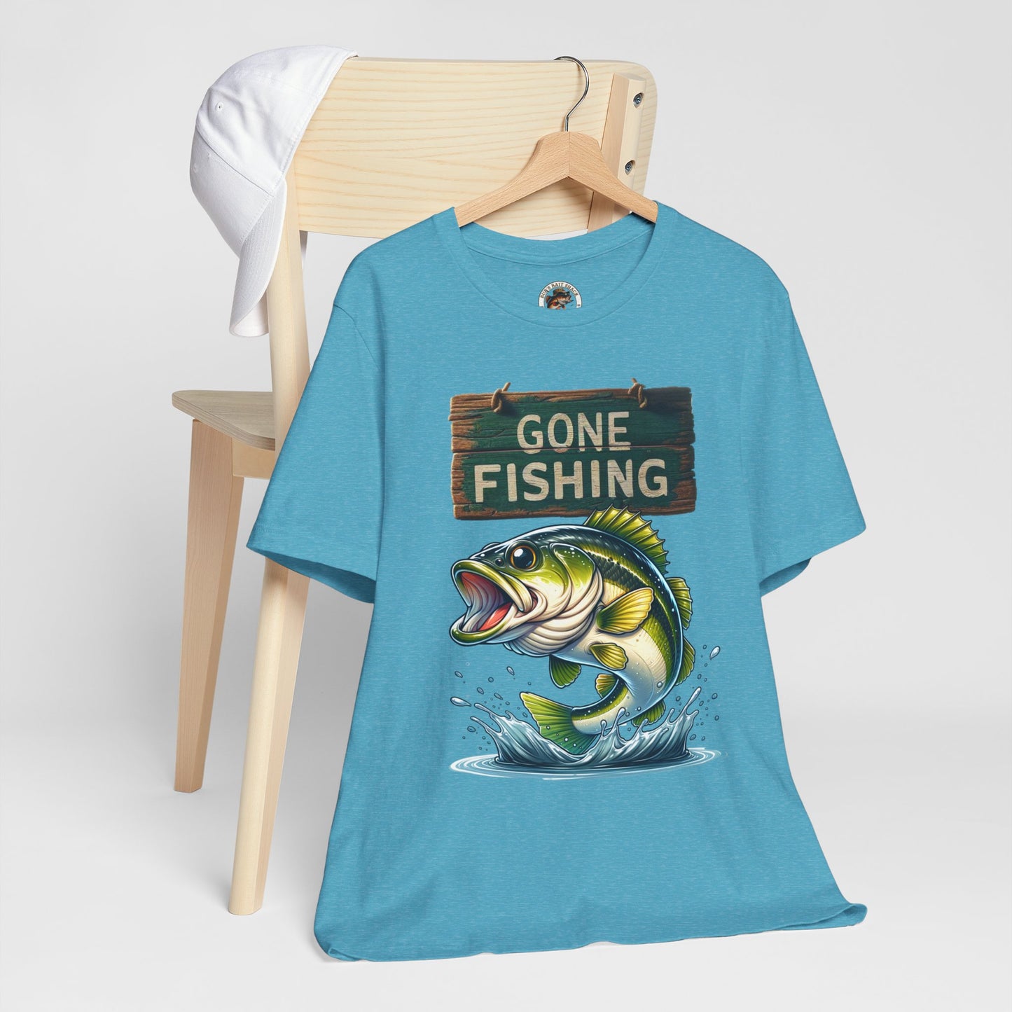 Gone Fishing Unisex Short Sleeve Tee - Perfect for Anglers and Nature Lovers