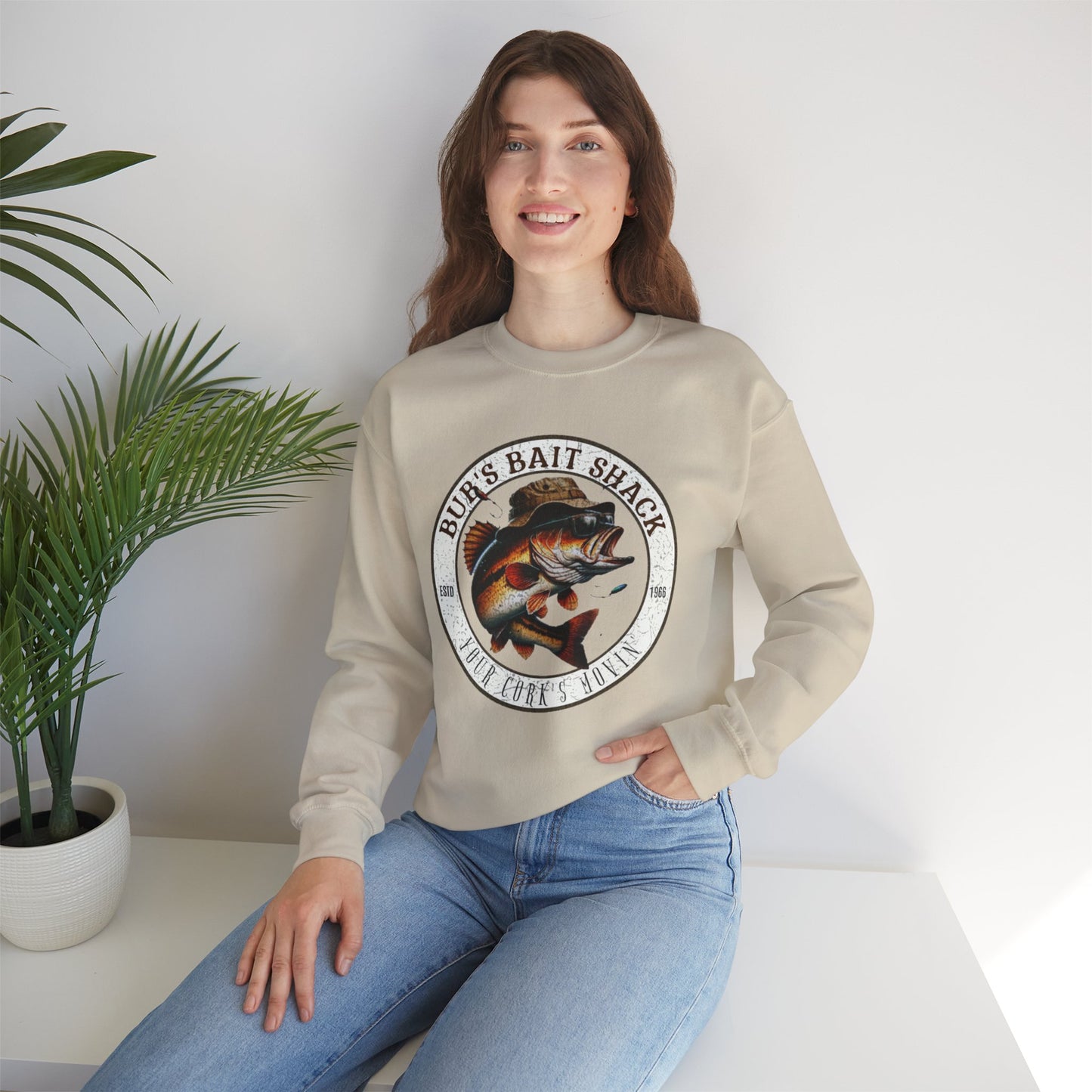 Bubs Bait Shack Unisex Heavy Blend™ Crewneck Sweatshirt