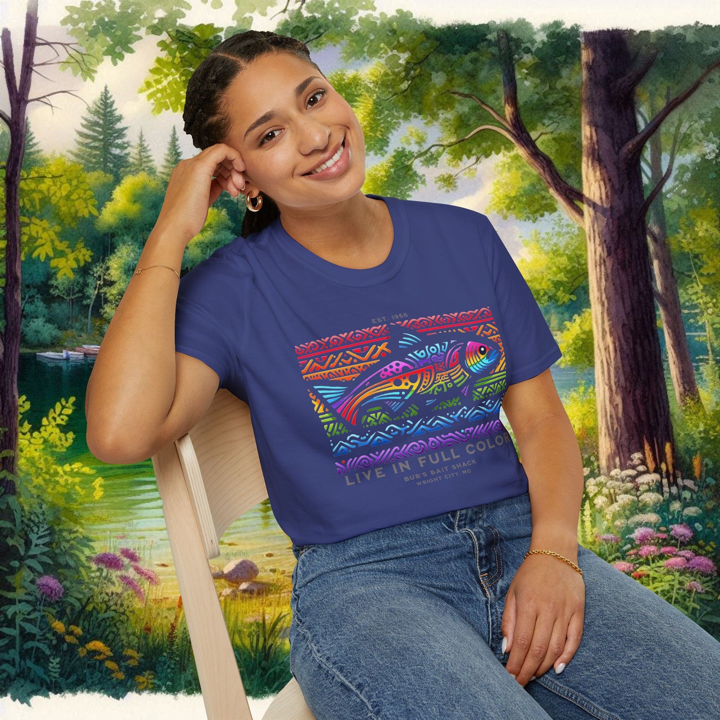 Live in Full Color Unisex Softstyle T-Shirt