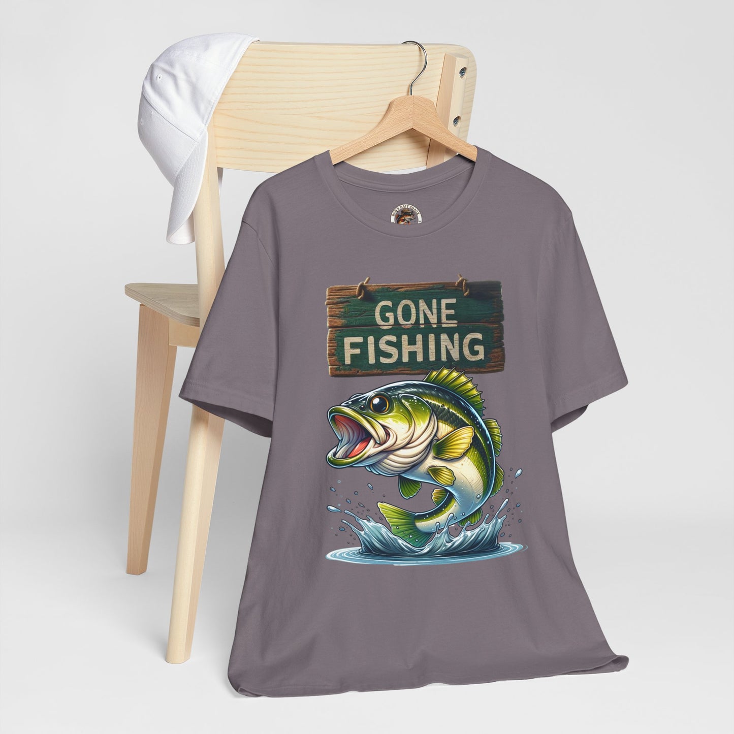 Gone Fishing Unisex Short Sleeve Tee - Perfect for Anglers and Nature Lovers
