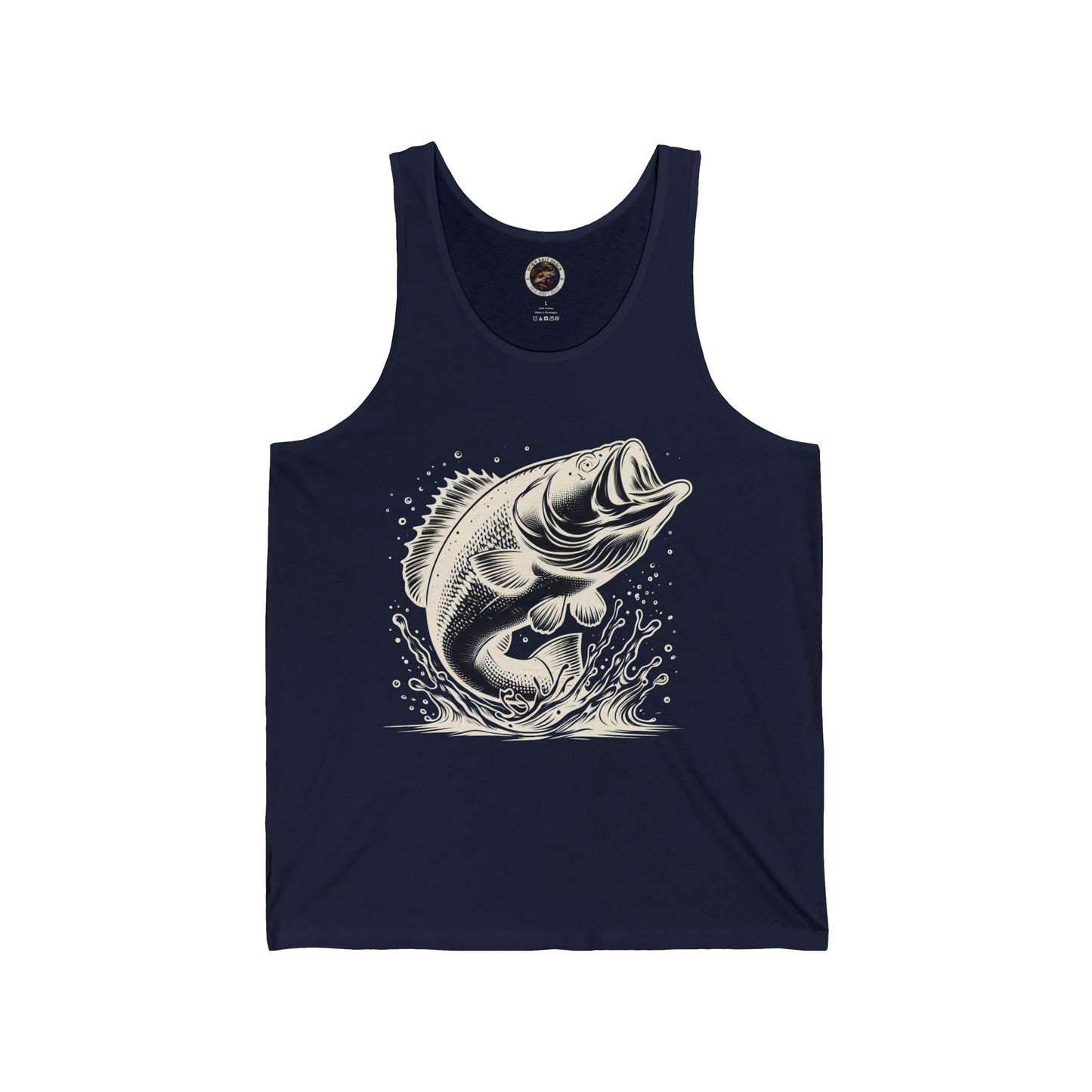 White Fish Unisex Jersey Tank