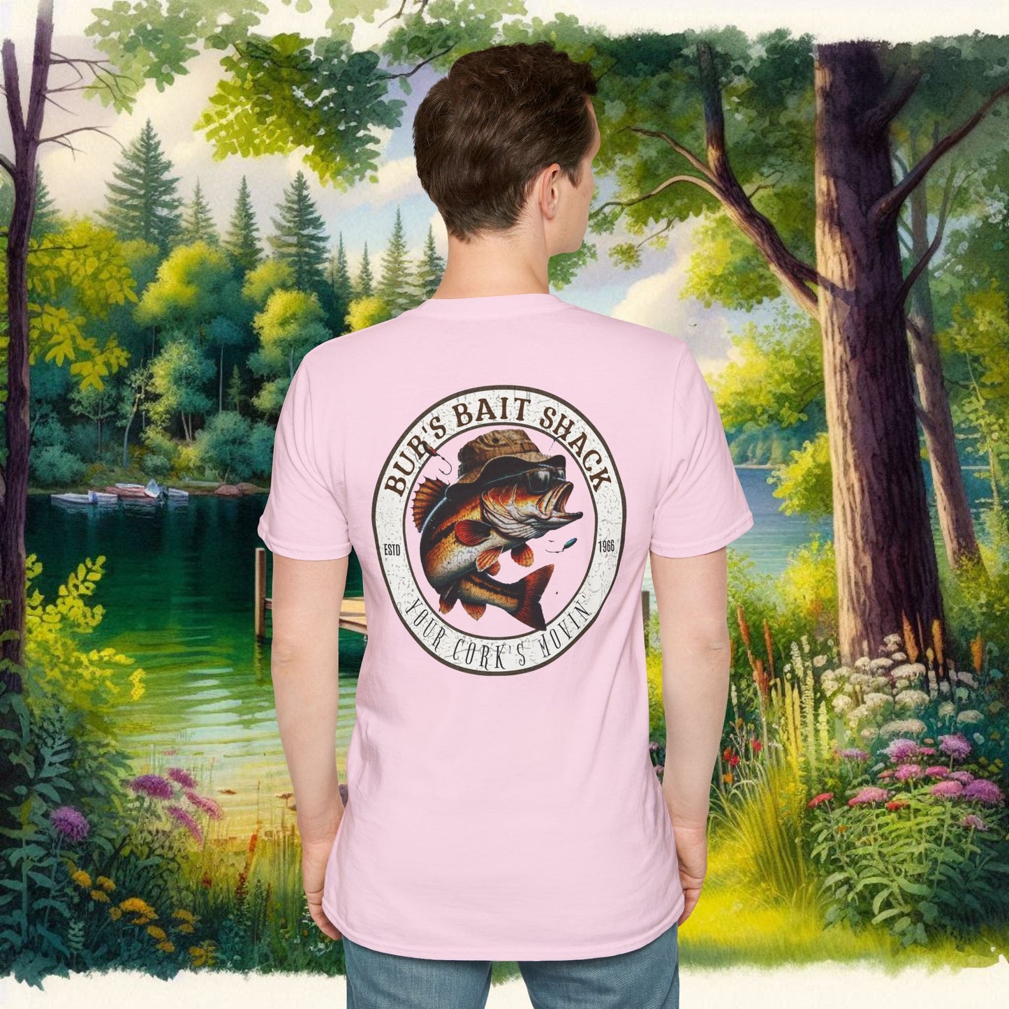 Classic BBS Design Unisex T-Shirt with image on back