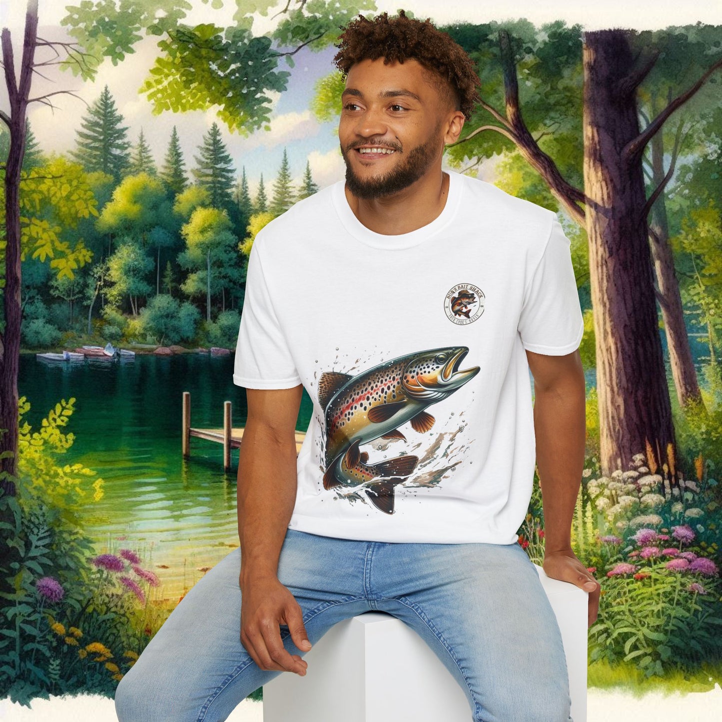 Rainbow Trout BBS Unisex Softstyle T-Shirt