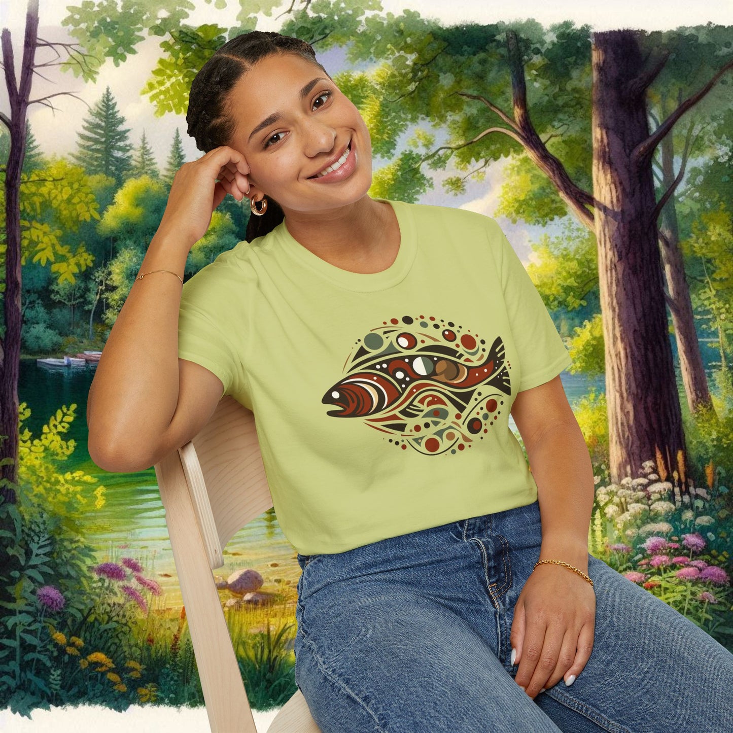 Brown Trout Calder Tee Unisex Softstyle T-Shirt
