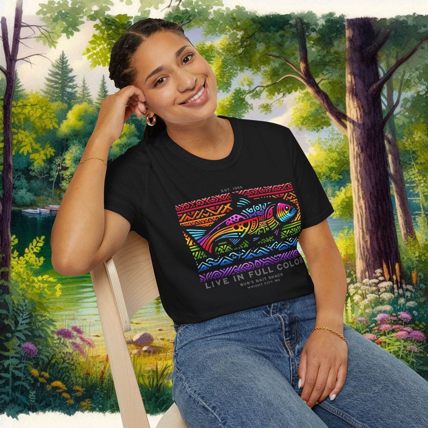 Live in Full Color Unisex Softstyle T-Shirt