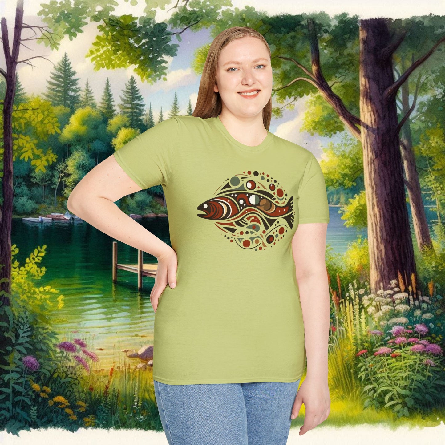 Brown Trout Calder Tee Unisex Softstyle T-Shirt