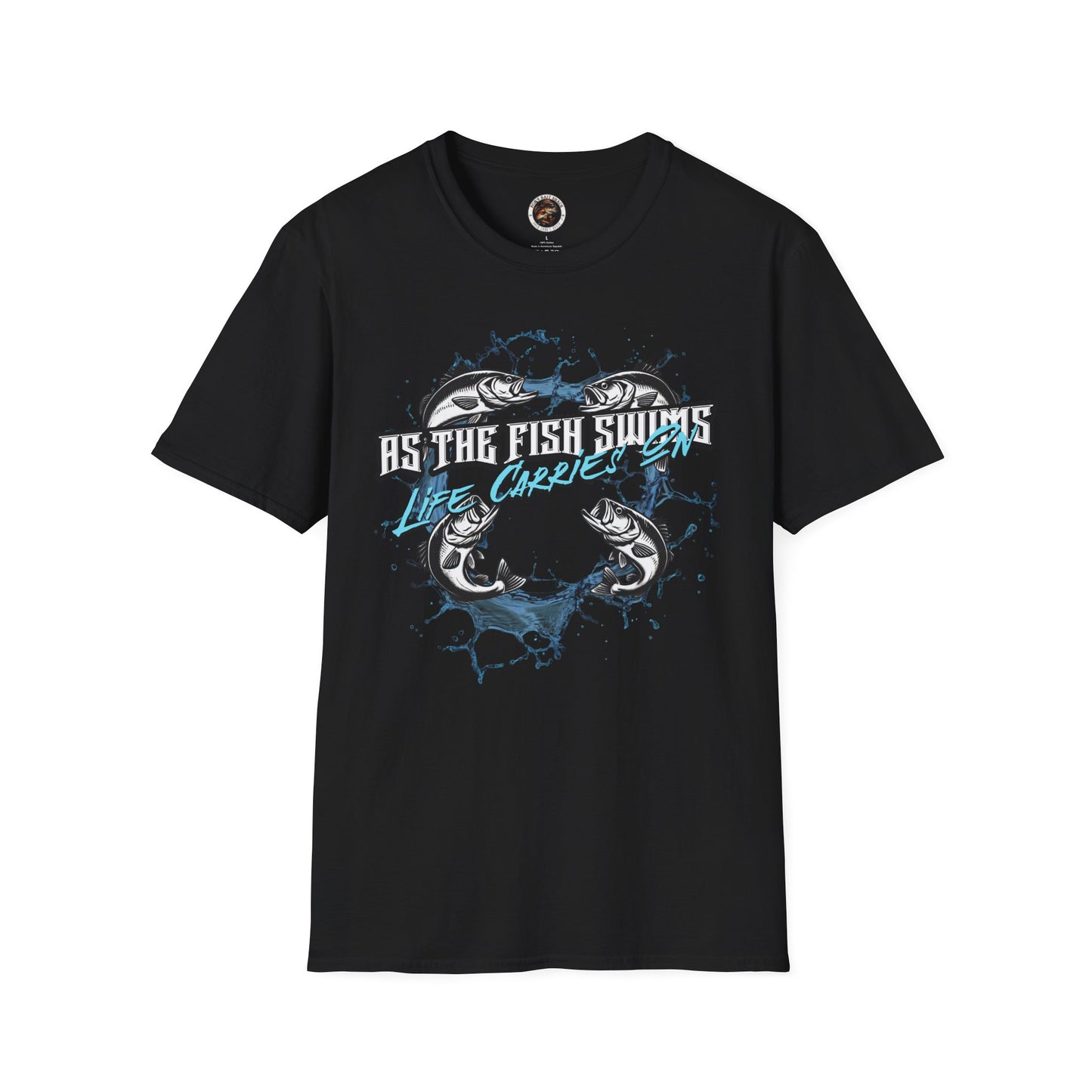 As the Fish Swims T-Shirt BBS Design