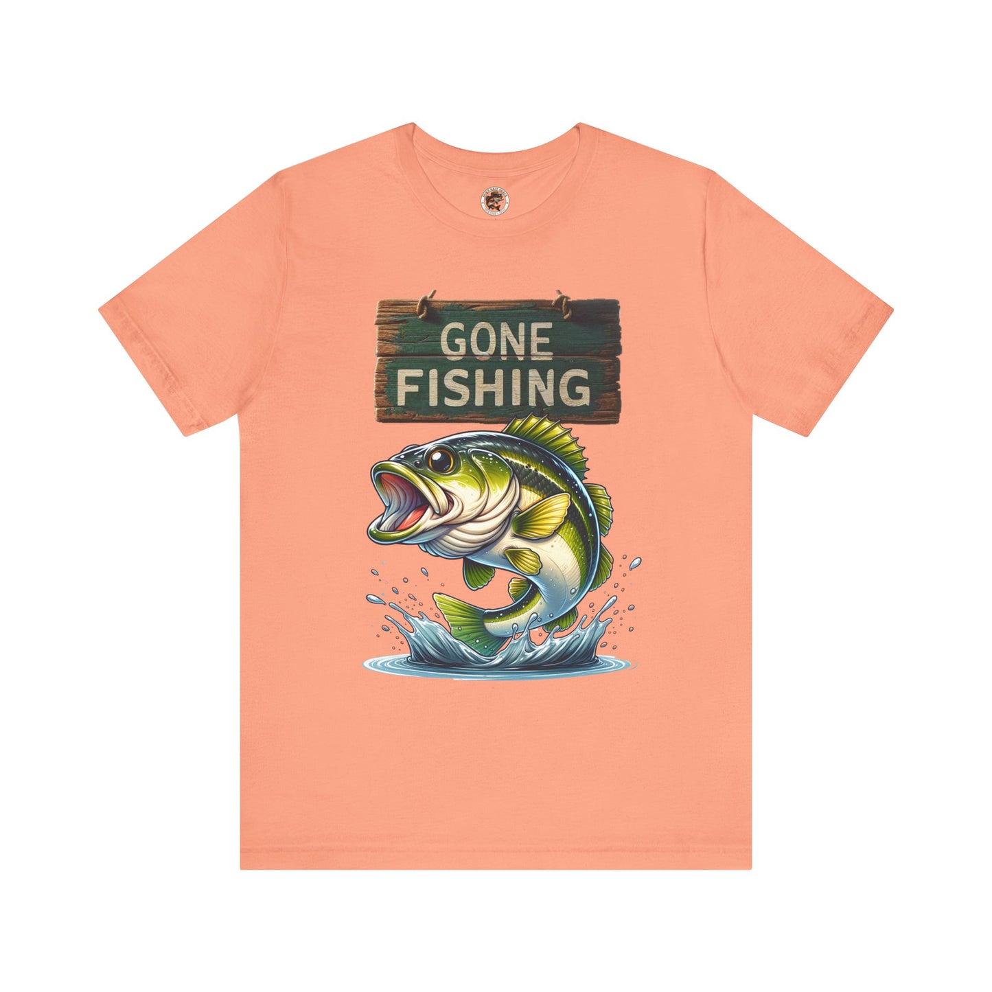 Gone Fishing Unisex Short Sleeve Tee - Perfect for Anglers and Nature Lovers