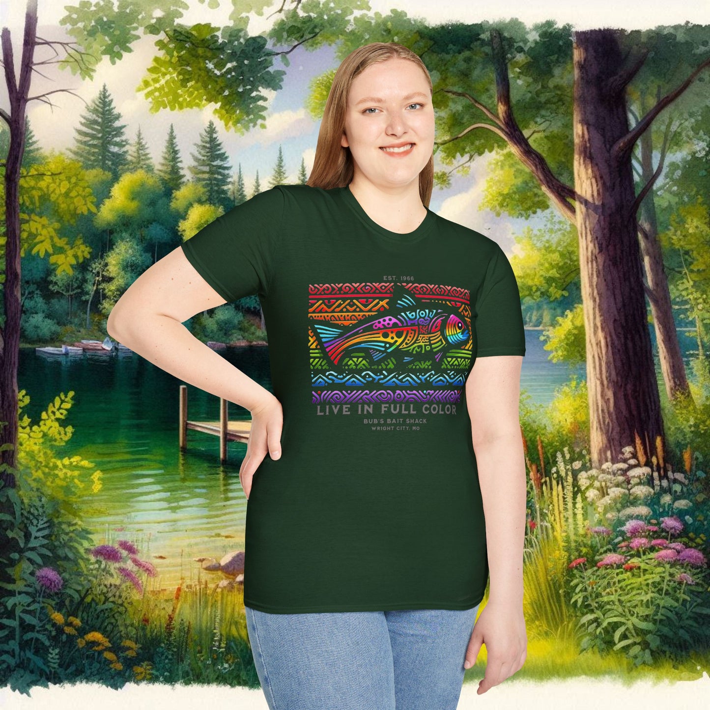Live in Full Color Unisex Softstyle T-Shirt