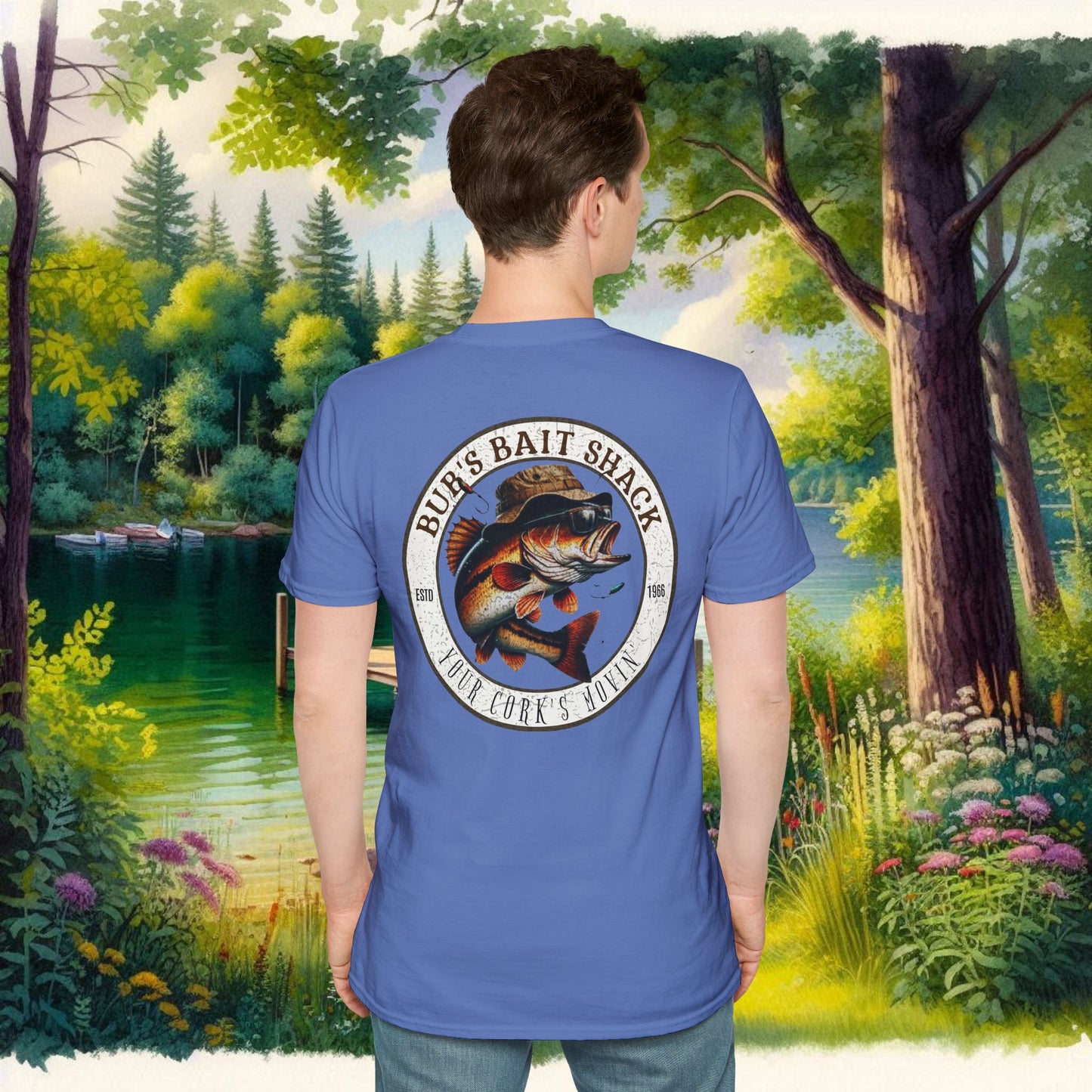 Classic BBS Design Unisex T-Shirt with image on back