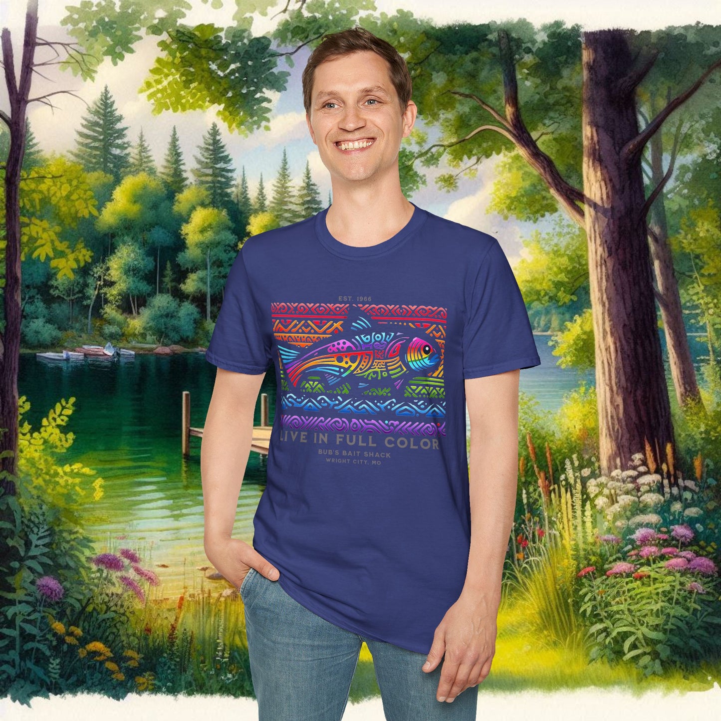 Live in Full Color Unisex Softstyle T-Shirt