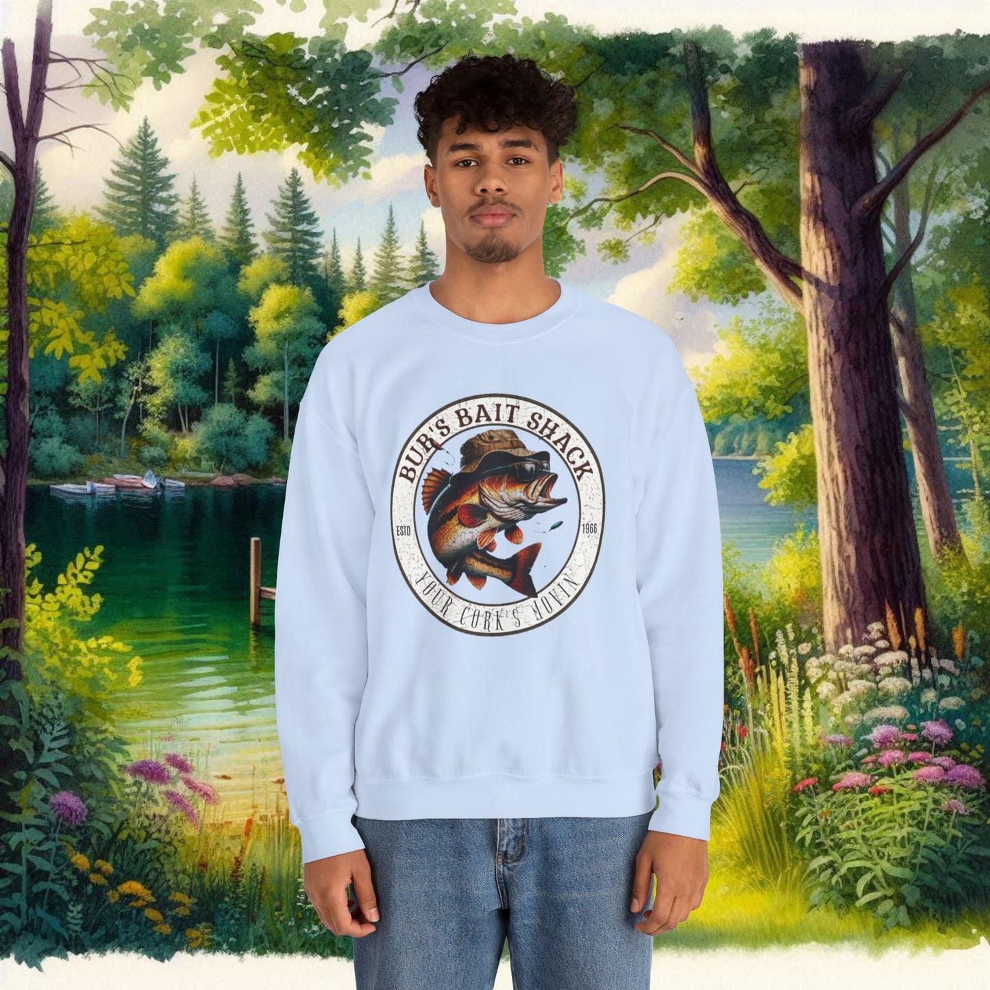 Bubs Bait Shack Unisex Heavy Blend™ Crewneck Sweatshirt