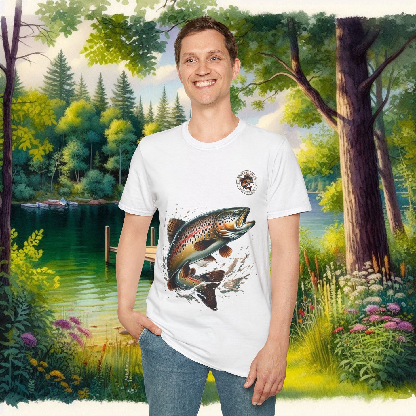 Rainbow Trout BBS Unisex Softstyle T-Shirt