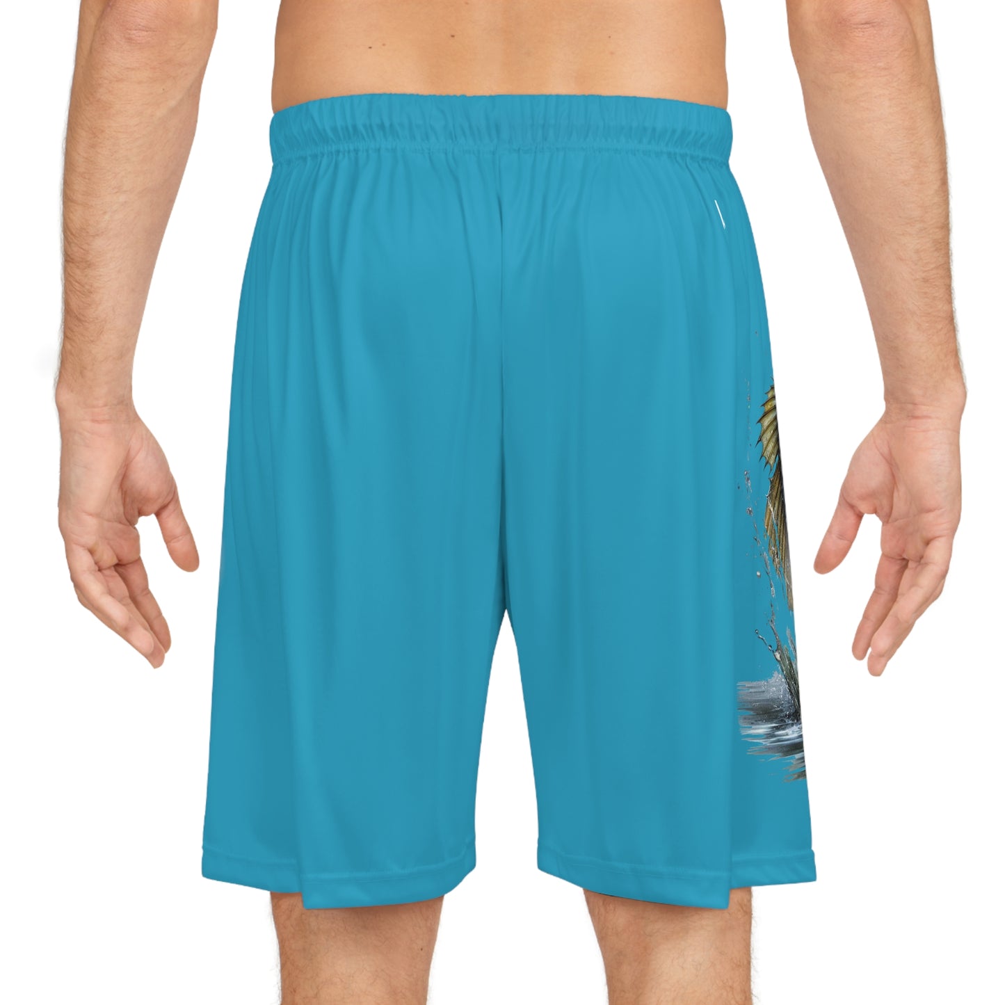 Jumping Bass Basketball Shorts (AOP)